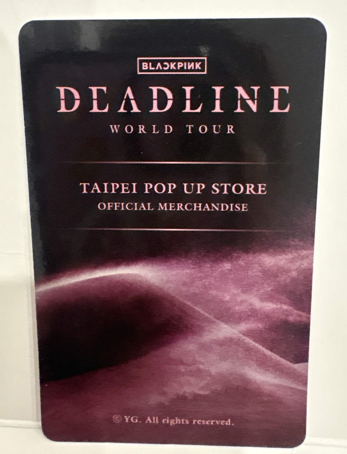 Black Jisoo 滿額小卡