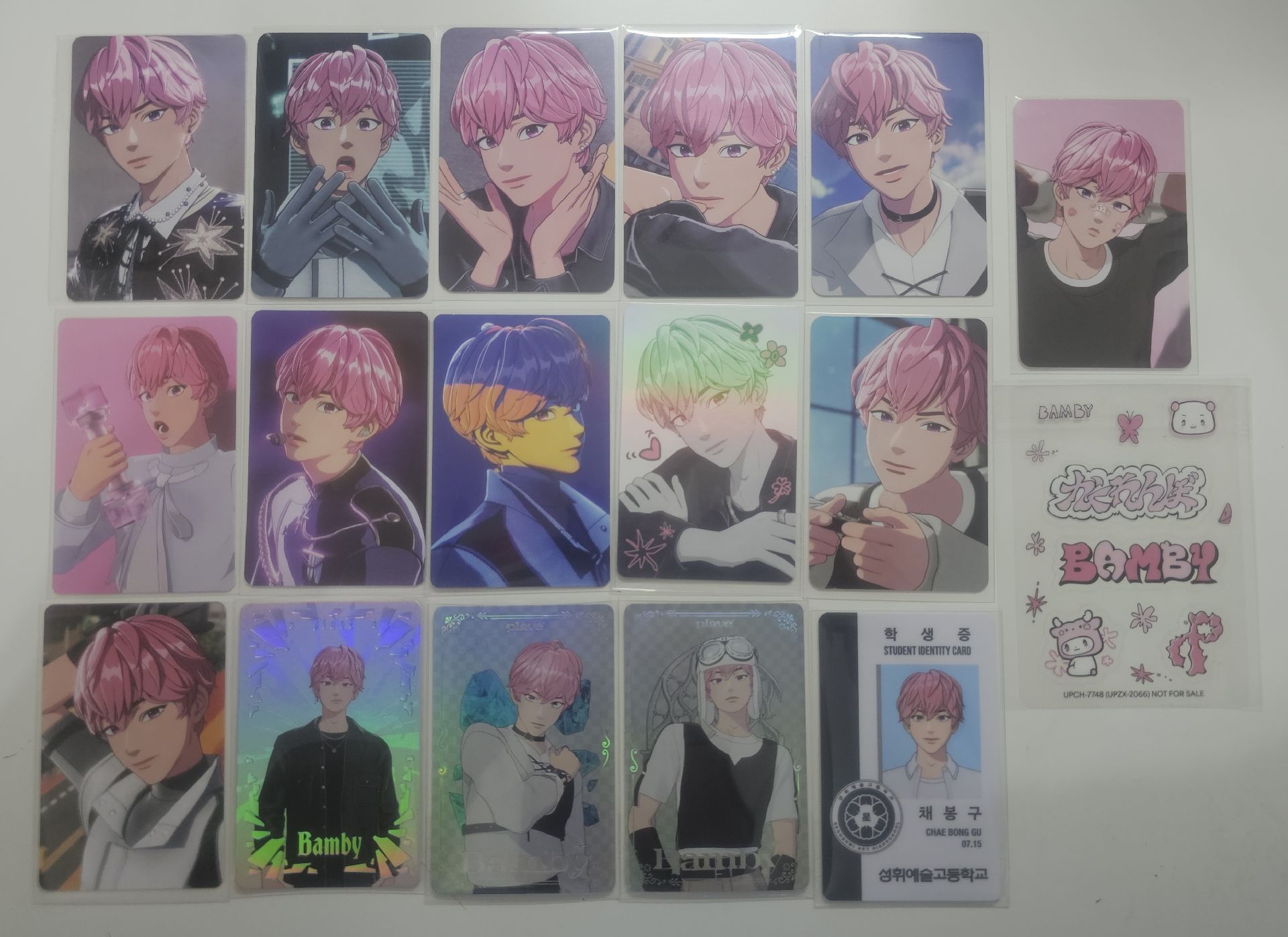 斑比小盤 中文卡背 貼紙 特典卡 專卡