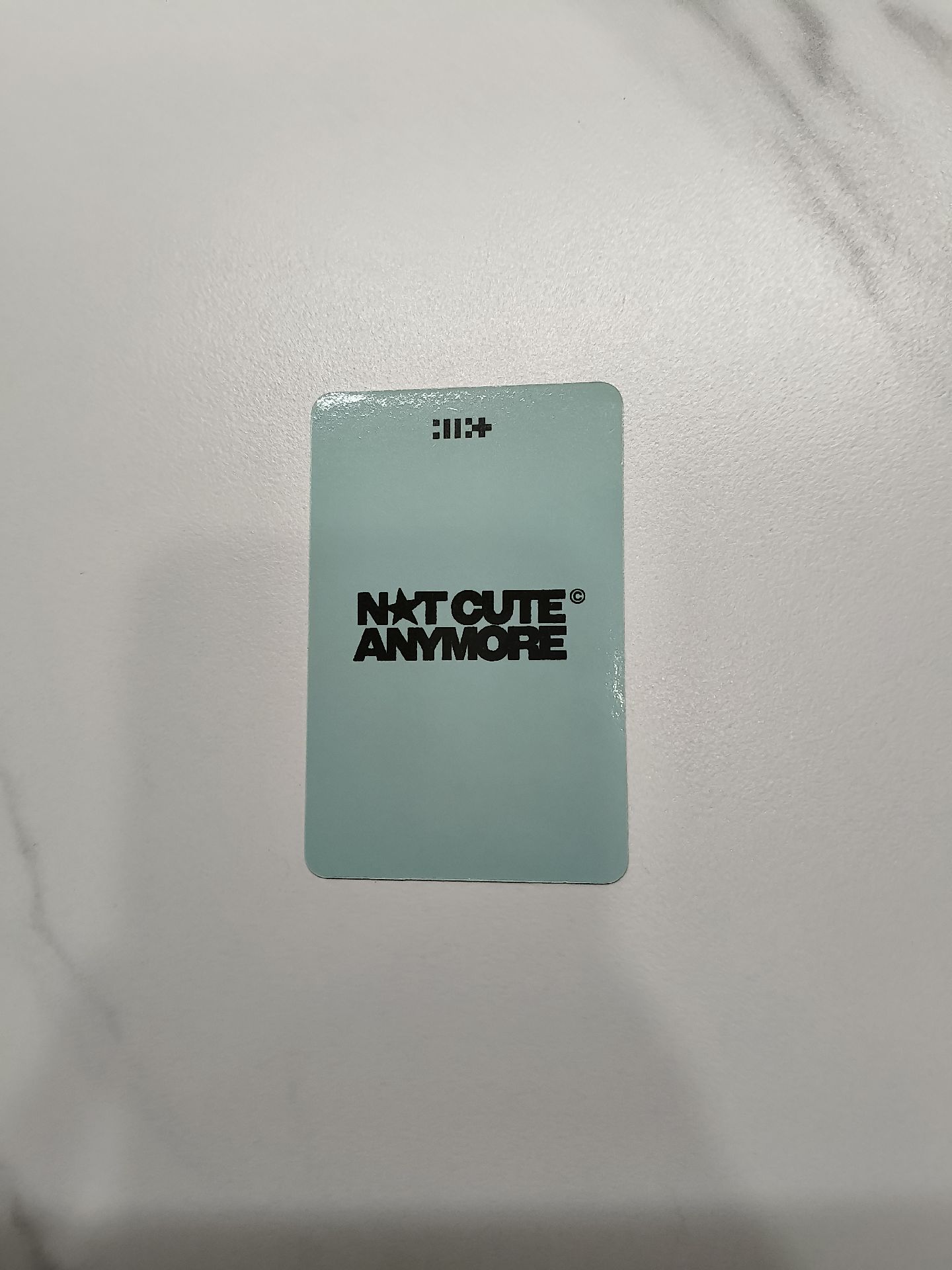 ⚪NOT CUTE ANYMORE oy 特典卡 