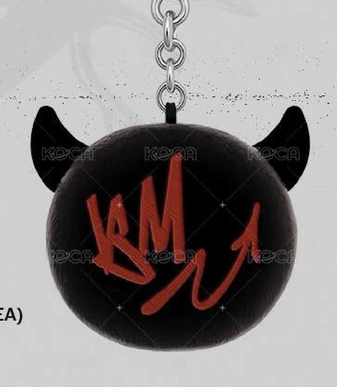 黑色絨毛球球吊飾 單球無小卡