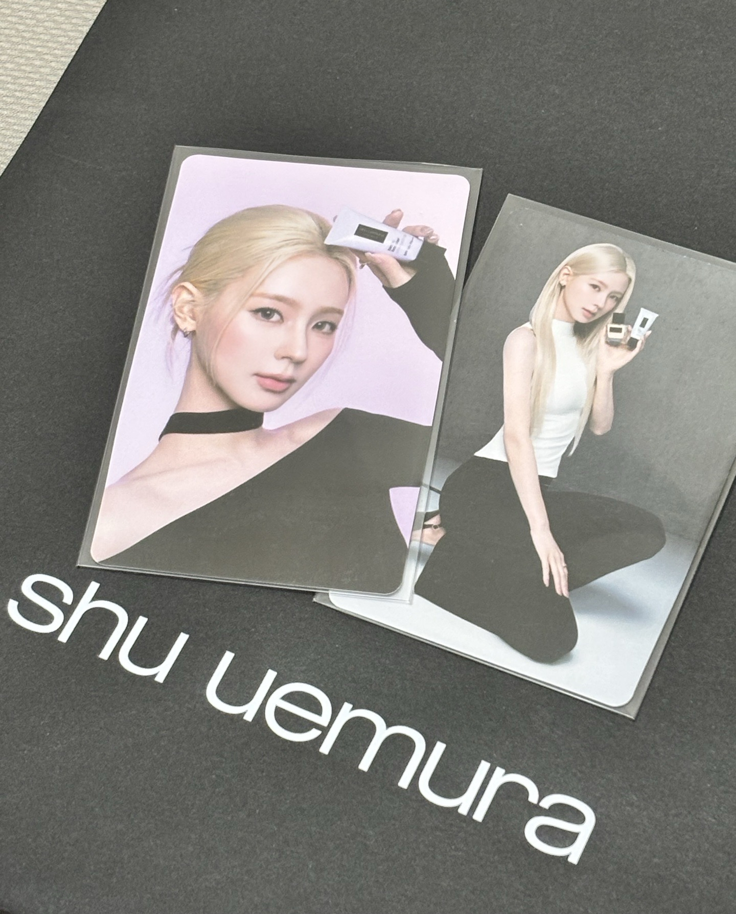 Miyeon植村秀代言卡