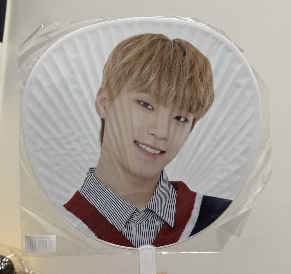 Dino 李燦 髮色很像泰迪熊很可愛的扇子