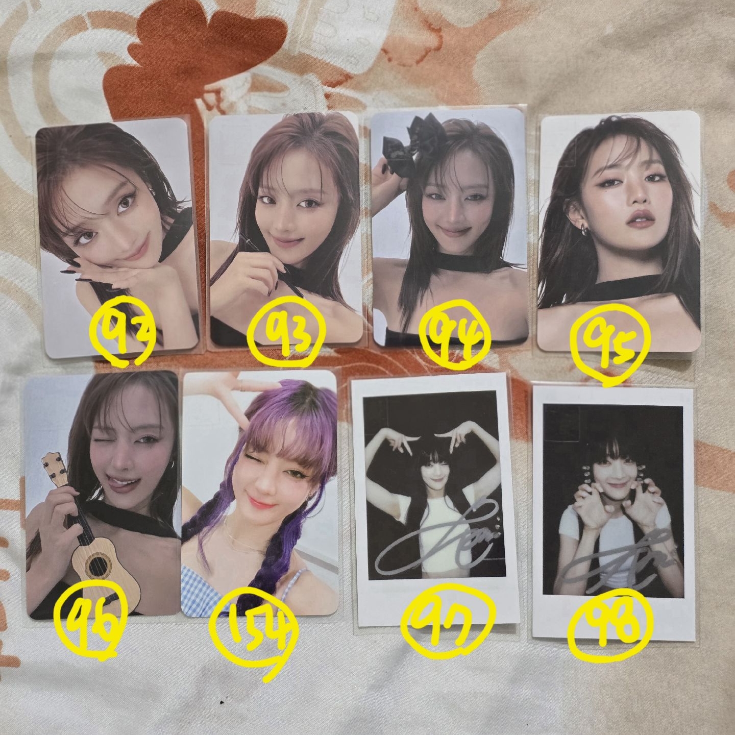 娃小卡 編號93～98、154