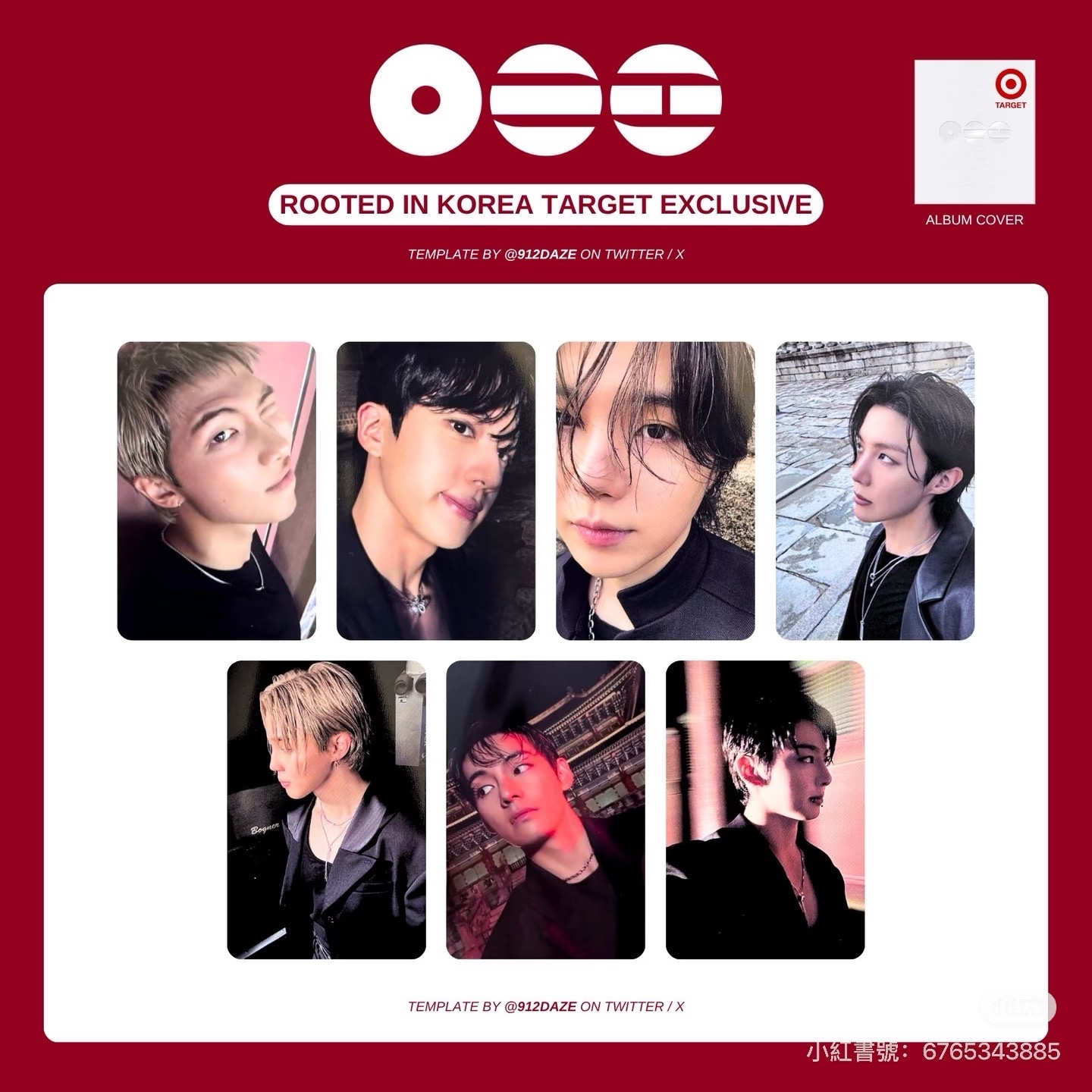 防彈 拆售 target M&K兩版 俊+泰