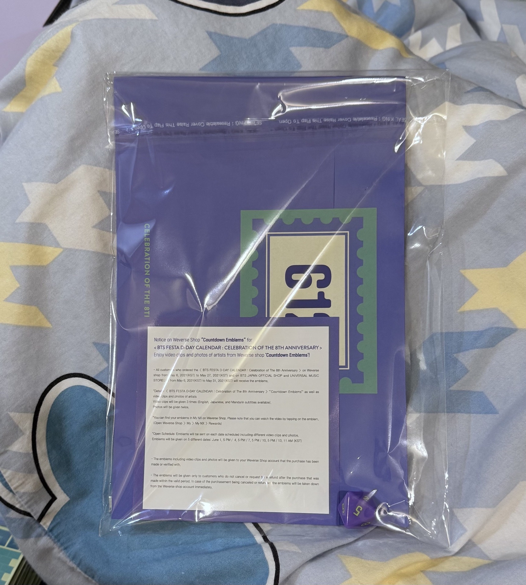 BTS 2021 八週年日曆盒組