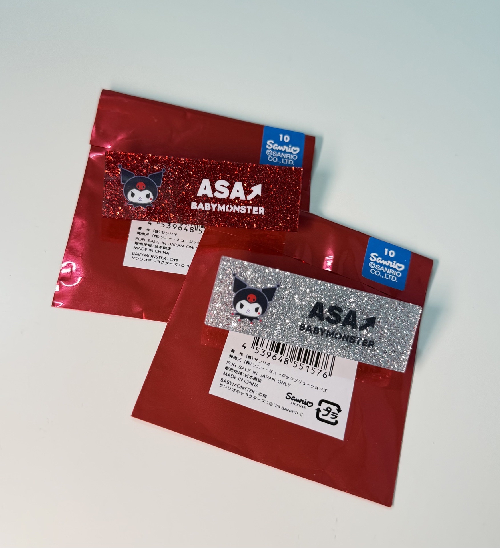 KUROMI ASA名牌 紅+銀