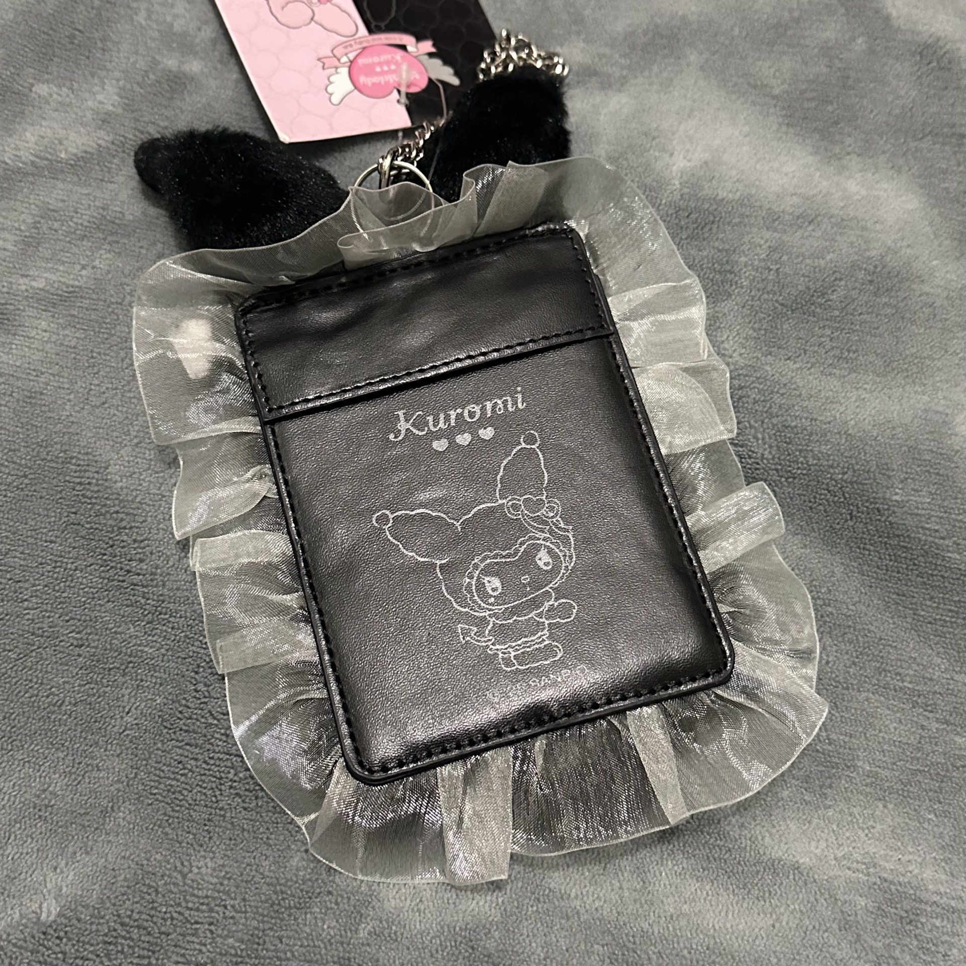 三麗鷗 酷洛米 絨毛造型卡套 復古毛絨兔系列