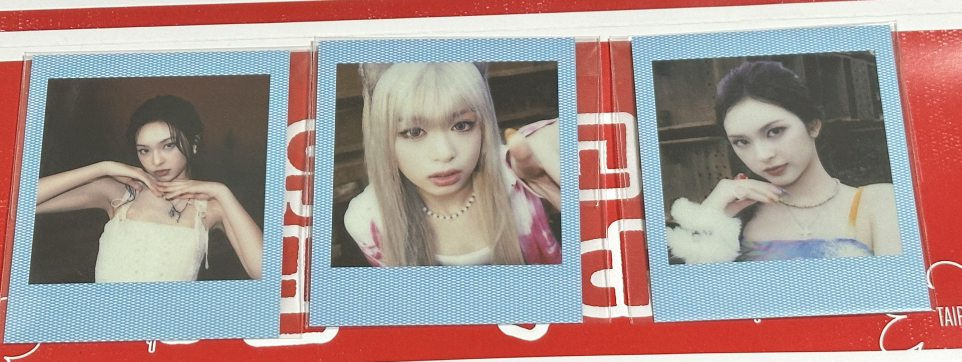 韓國線下滿額 貓耳賢+柒一套共三張