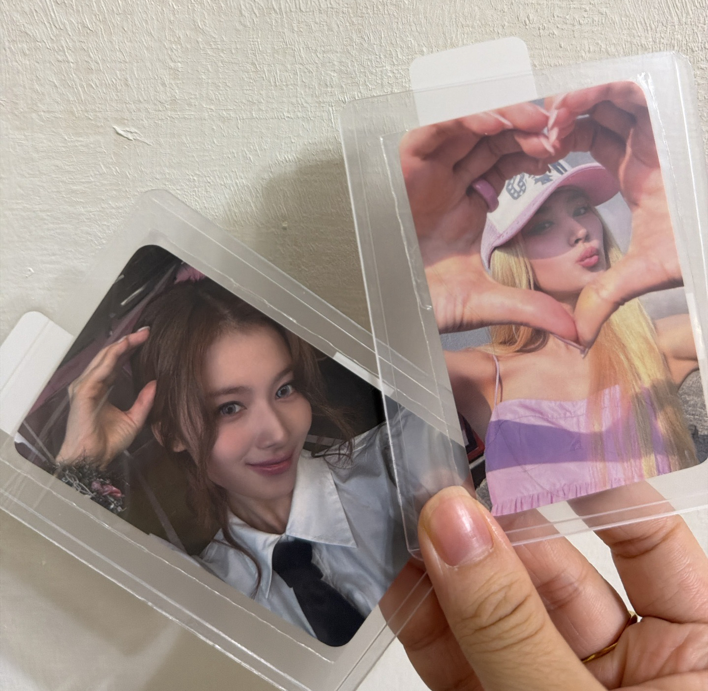 twice 迷14 jyp 原袋未拆幸運卡、首爾快閃一套18張（狗耳、愛心）