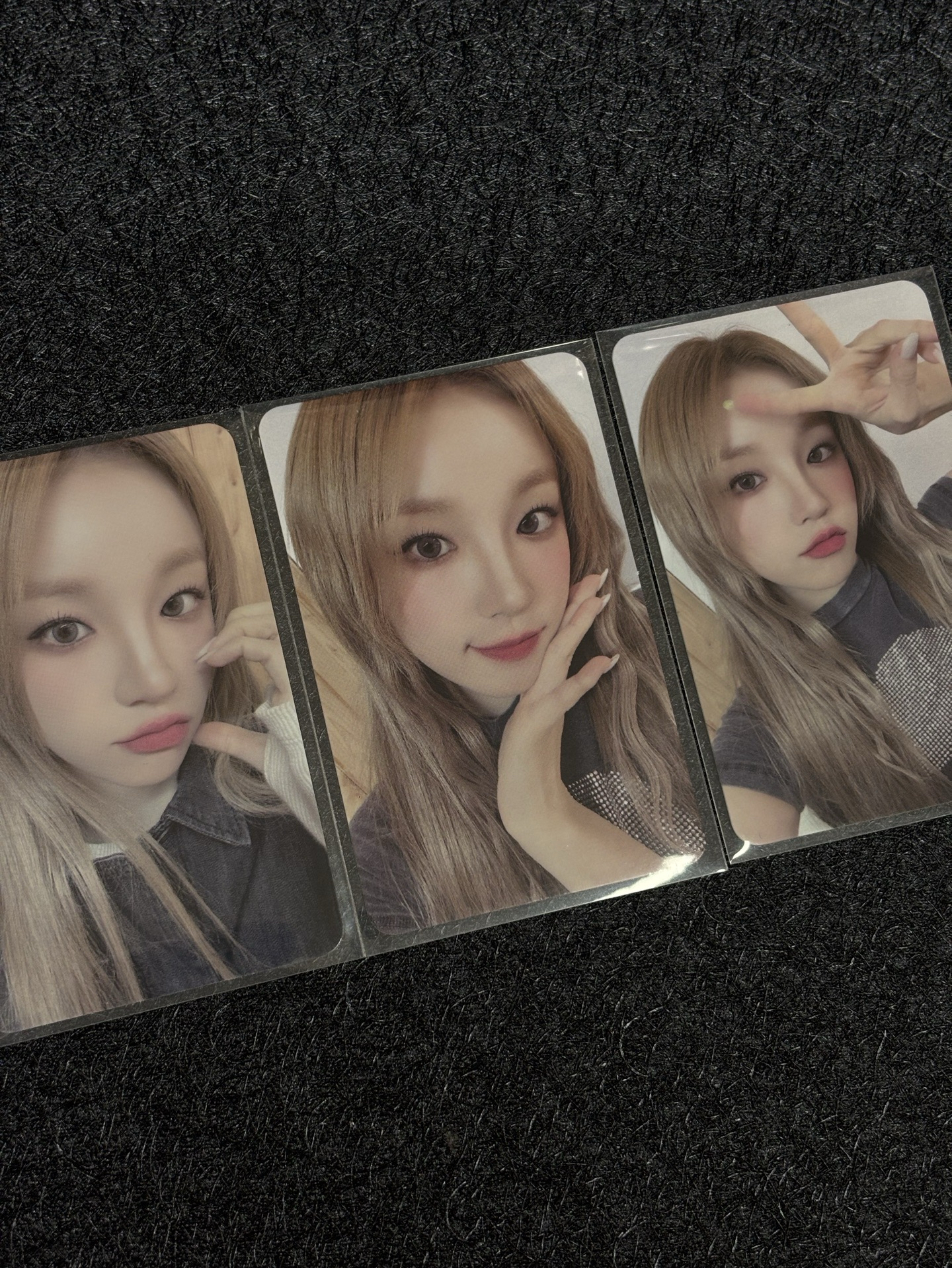 🍓i-dle 漢堡代言卡 雨琦