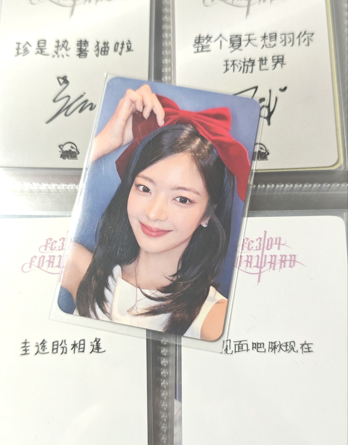 蝴蝶結粒 雙面卡