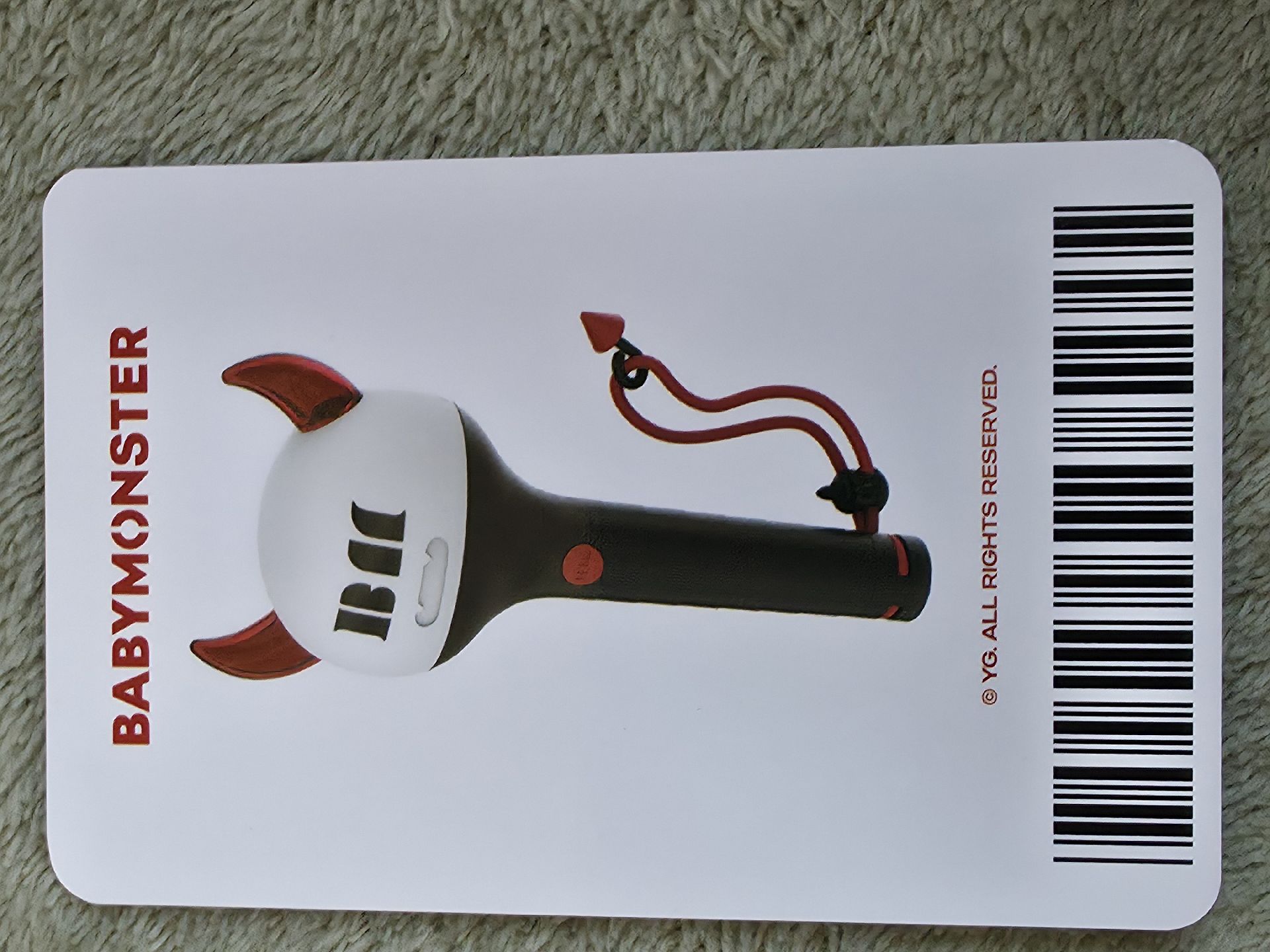 二手官方手燈、2025世巡VIP專屬吊牌／明信片、DRIPms幸運卡、YG預售禮小卡