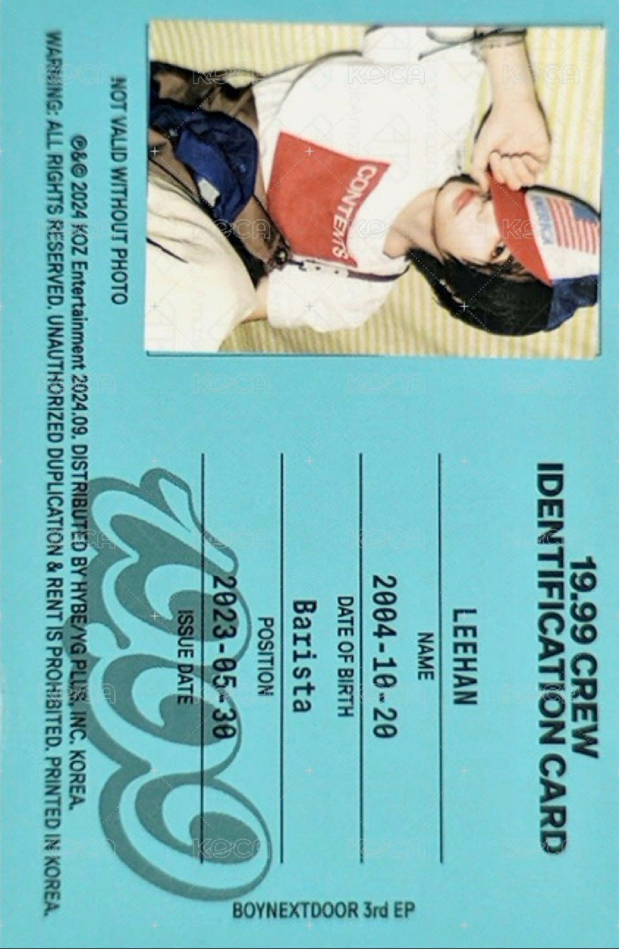 19.99 專輯卡 ID卡5