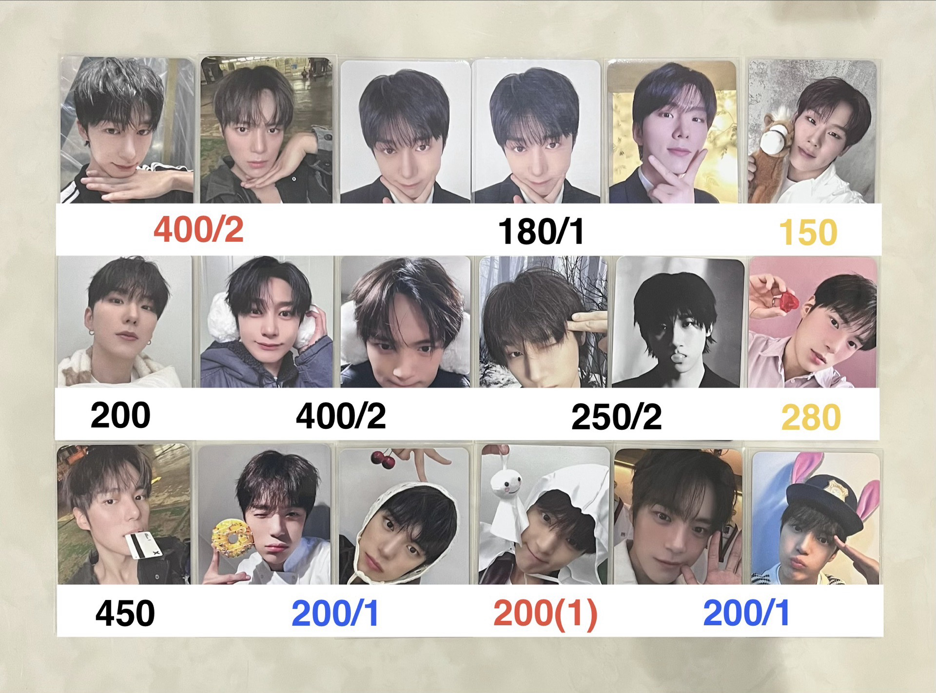 Monsta X The X 簽售卡 小卡