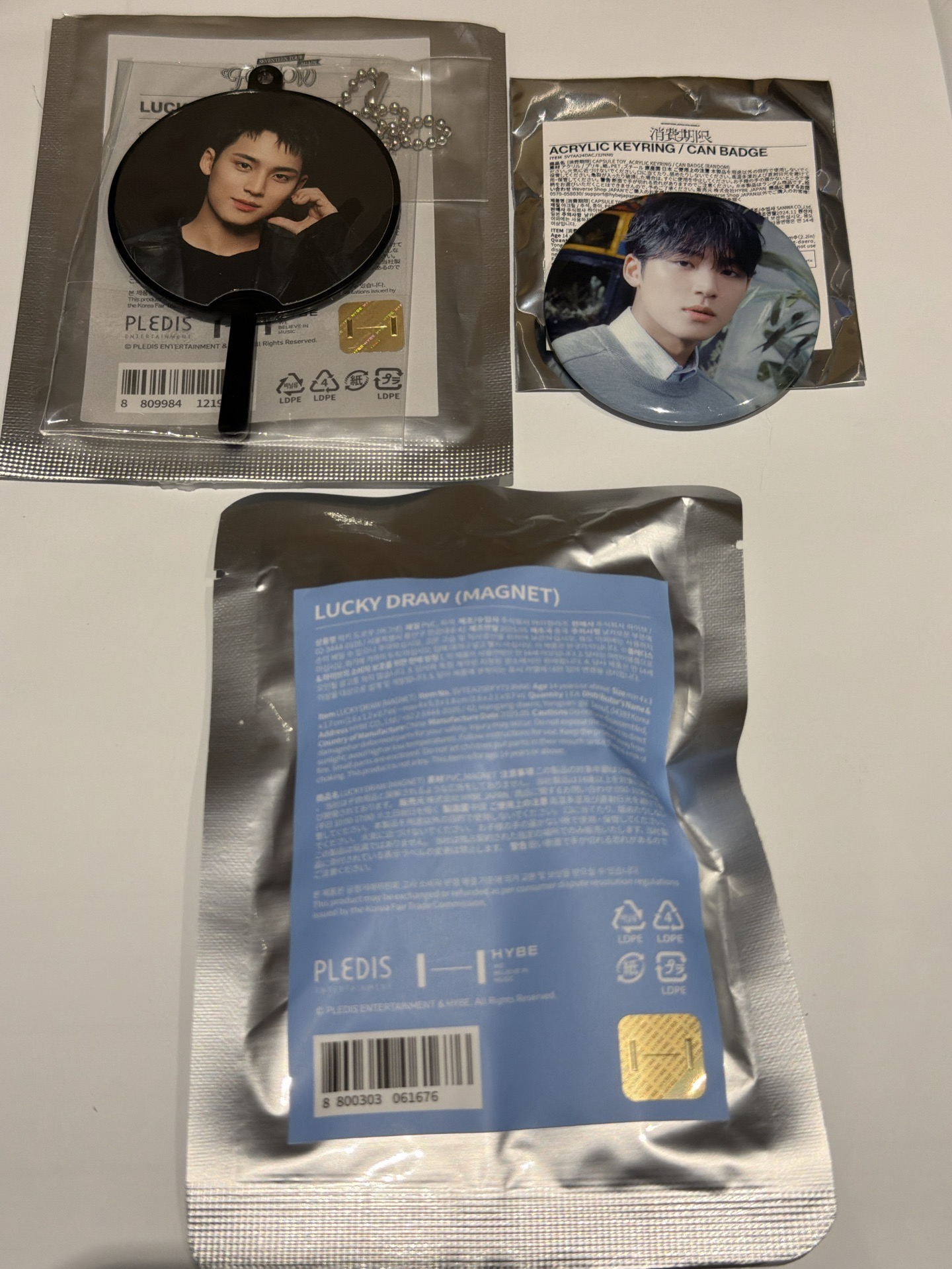 SVT Mingyu Follow黑小扇 消費期限徽章 Miniteen奎磁鐵未拆 Right here小扇套