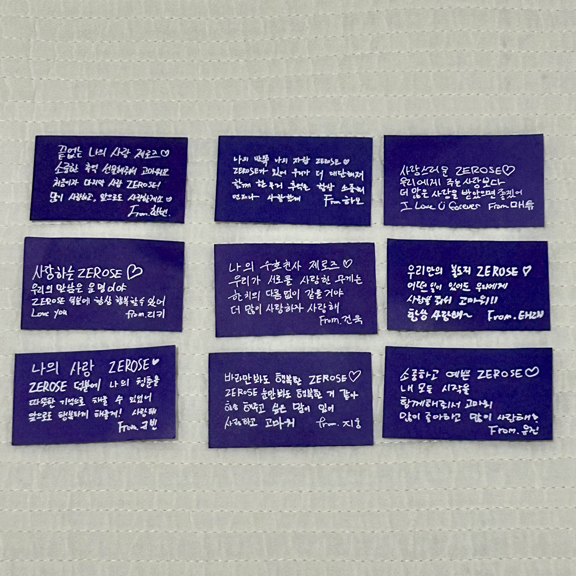 ZB1 H&N韓安紙花彩帶