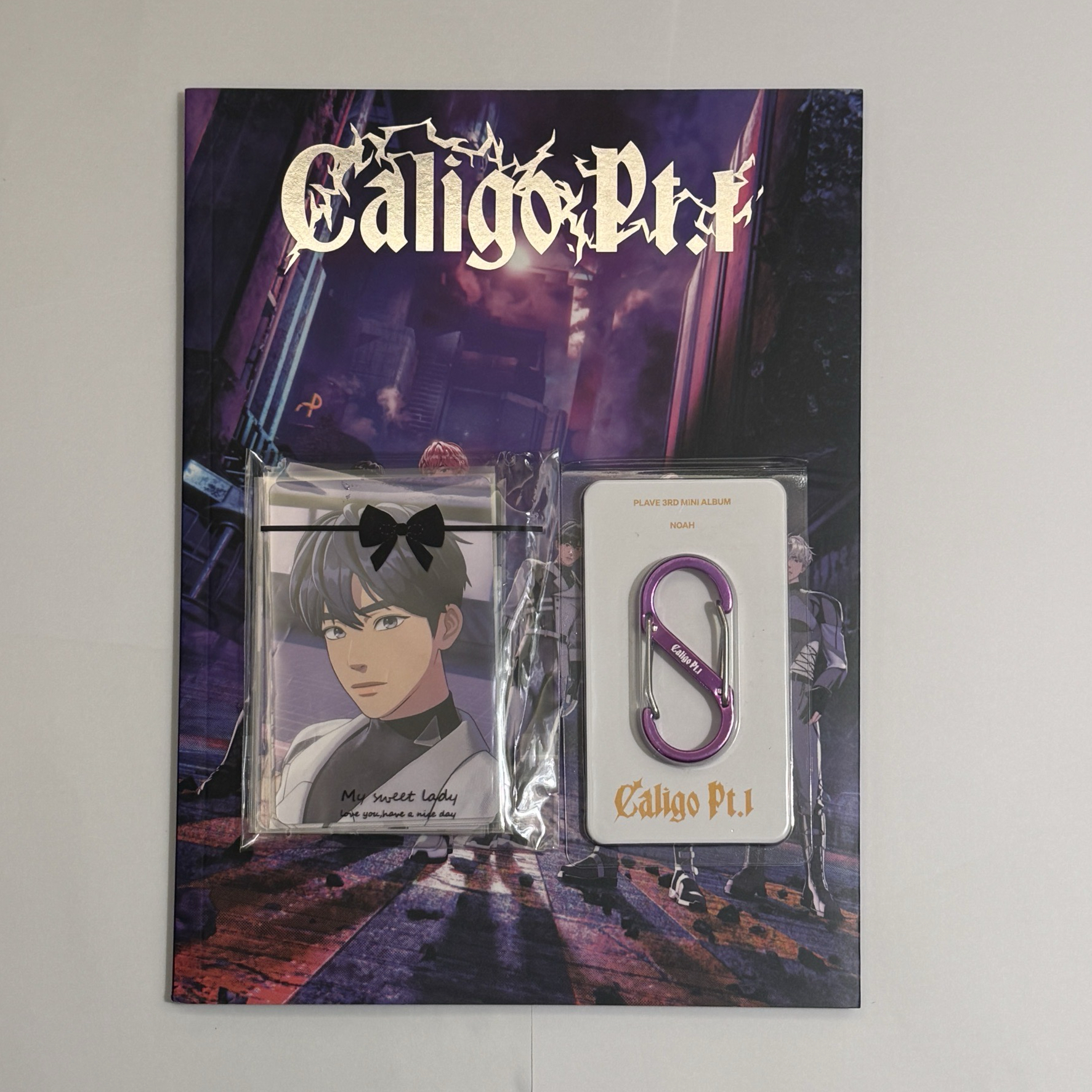 白衣+💜登山扣