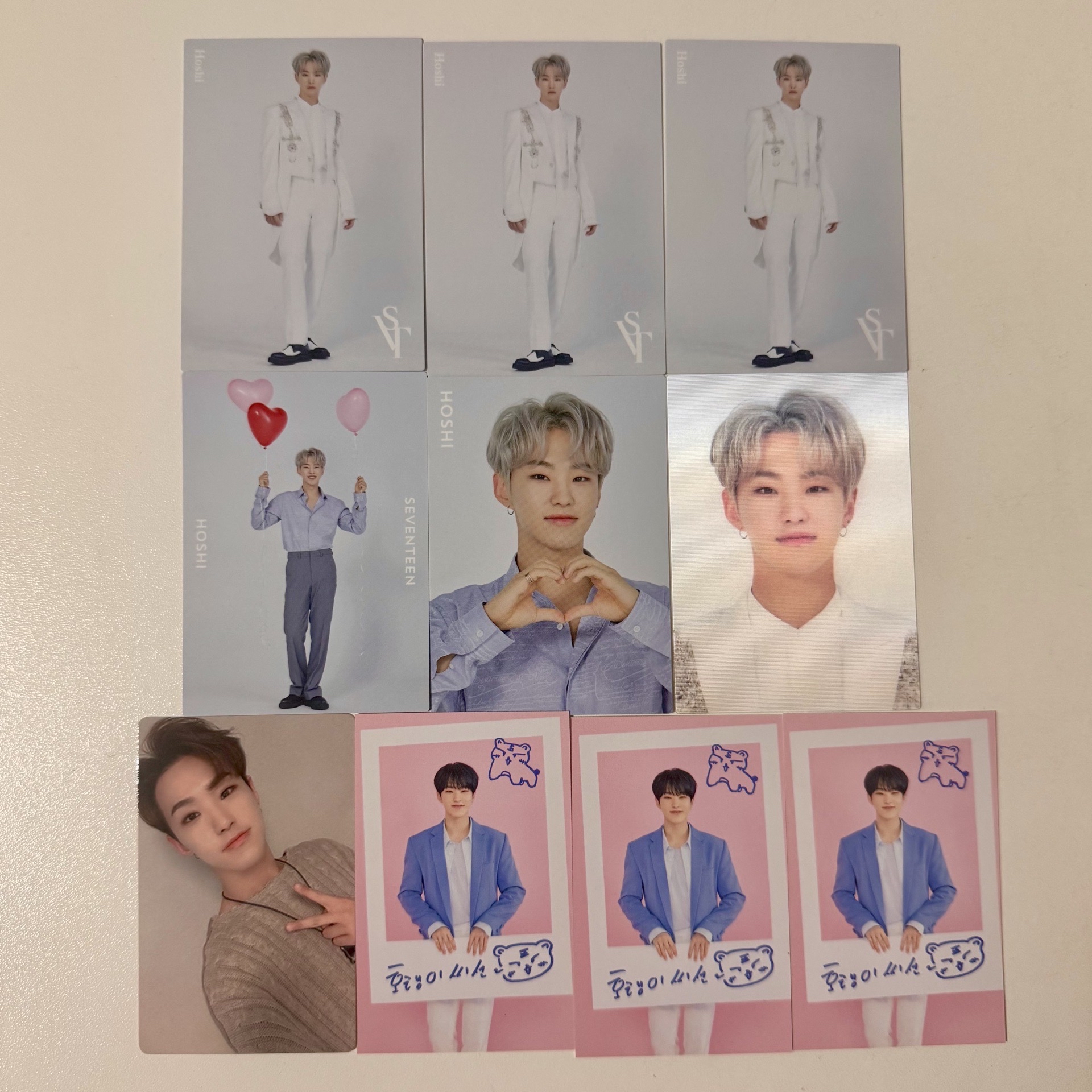 seventeen hoshi 2016-2020官方小卡盤