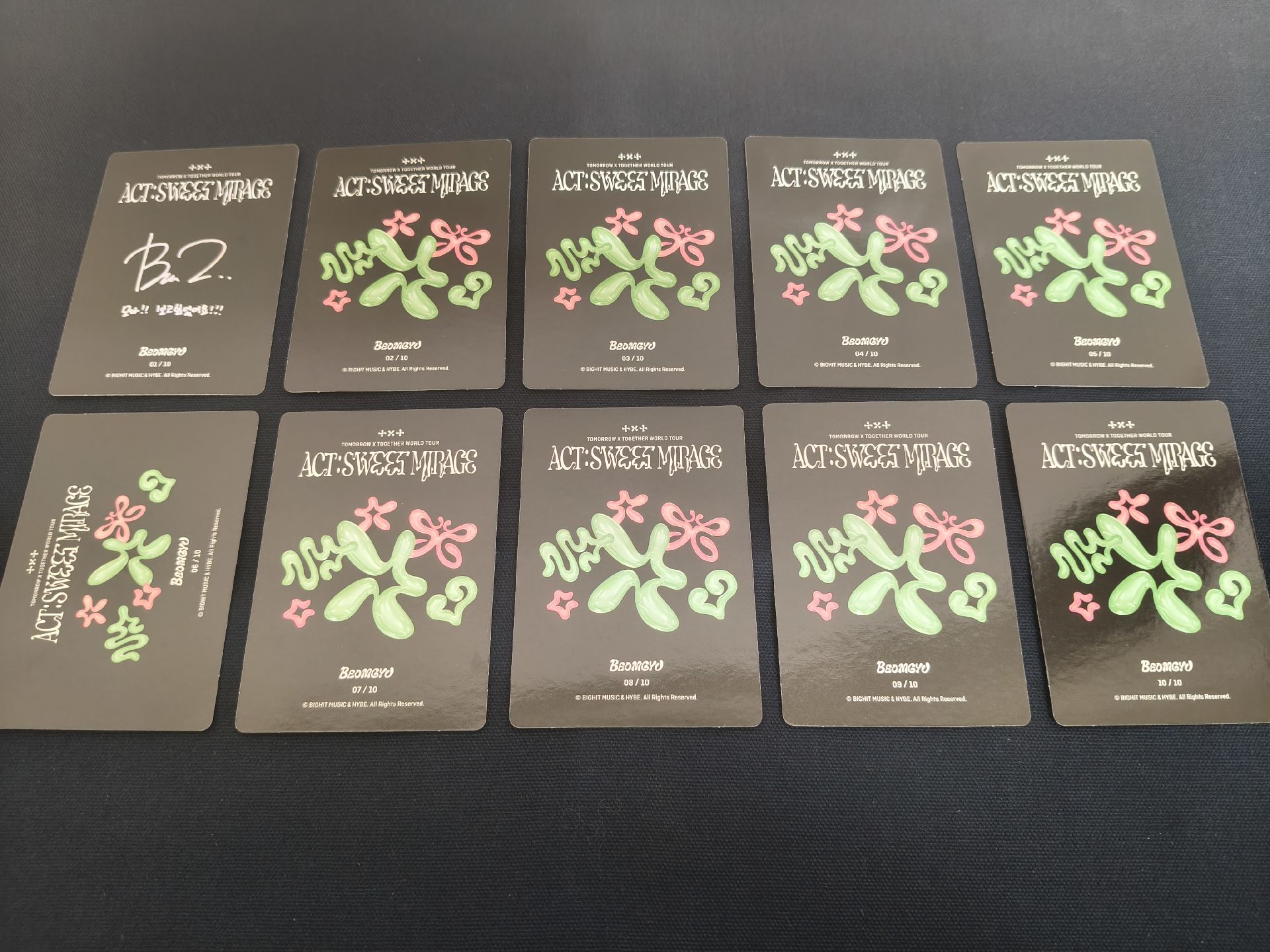 TXT ACT : SWEET MIRAGE 周邊 小卡 杋圭 圖上十張一起售