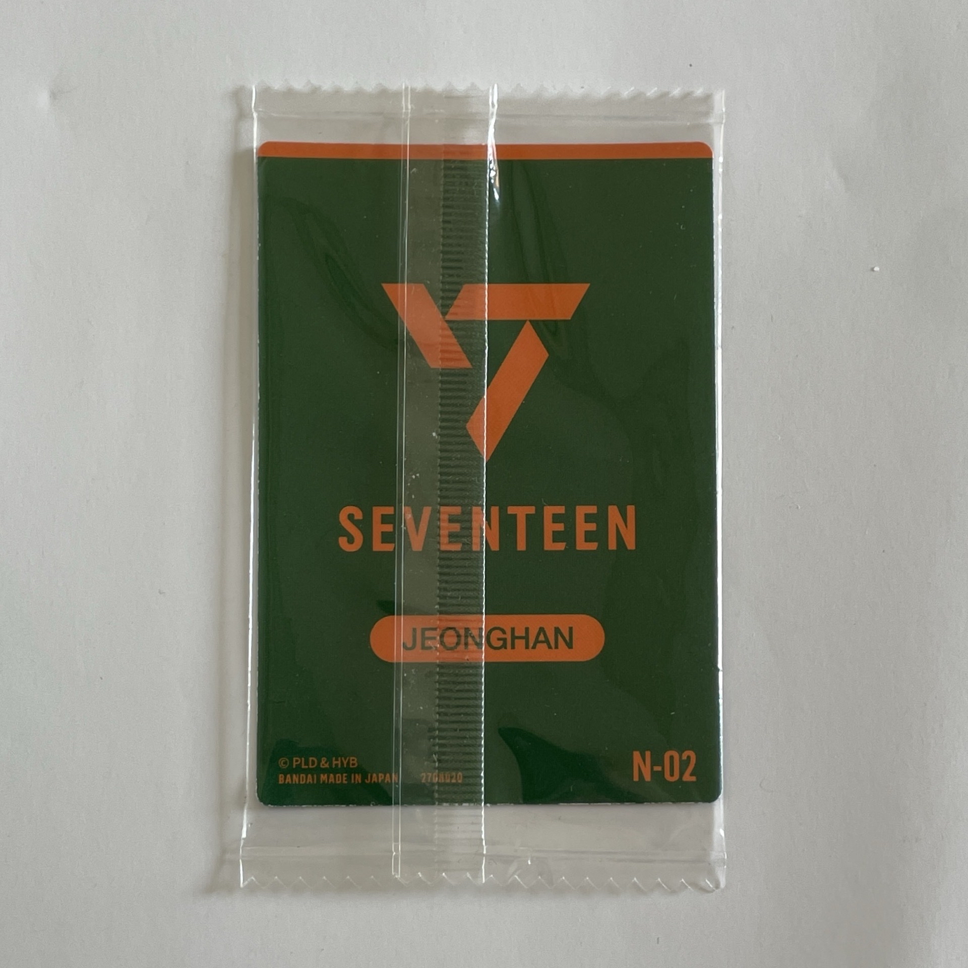 全新未拆 萬代餅乾卡 有框版 淨漢