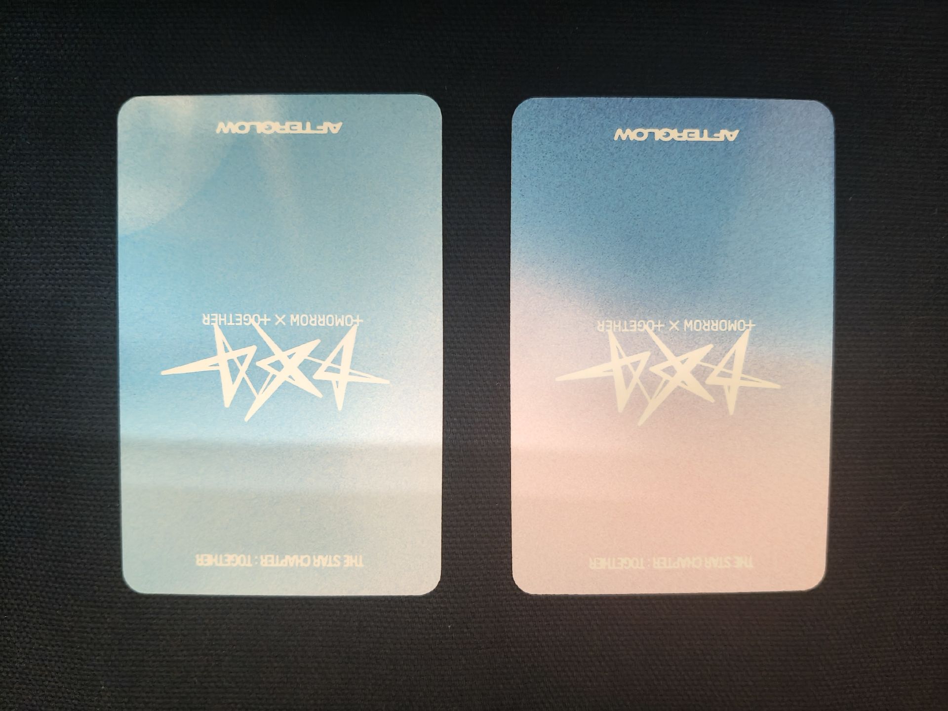 TXT 正規四輯 TOGETHER 單封 Afterglow版 小卡 然竣 杋圭 圖上兩張一起售