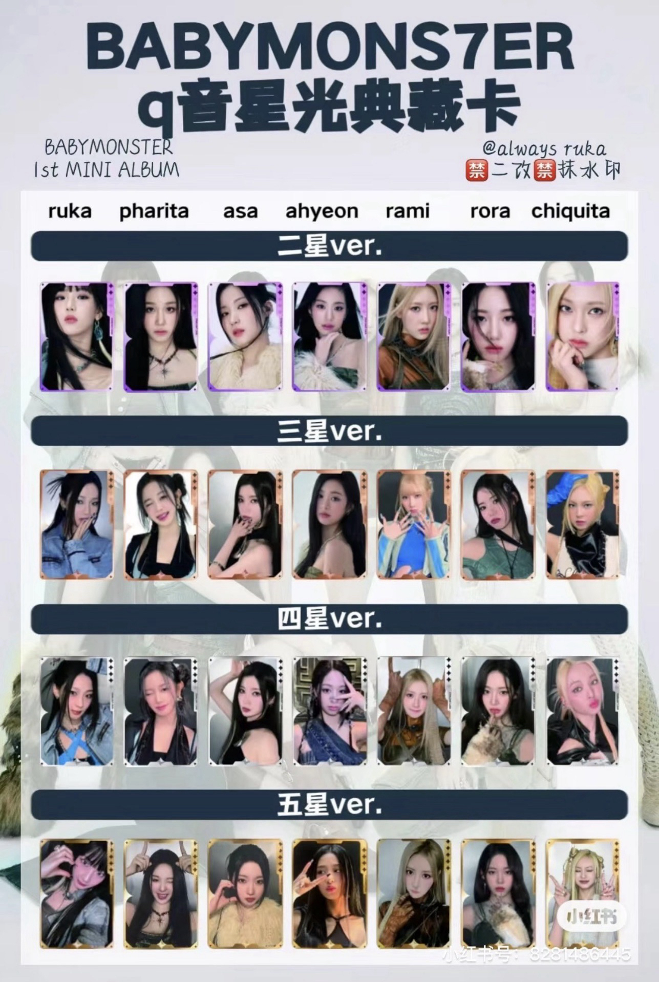 BABYMONSTER｜星光卡合集