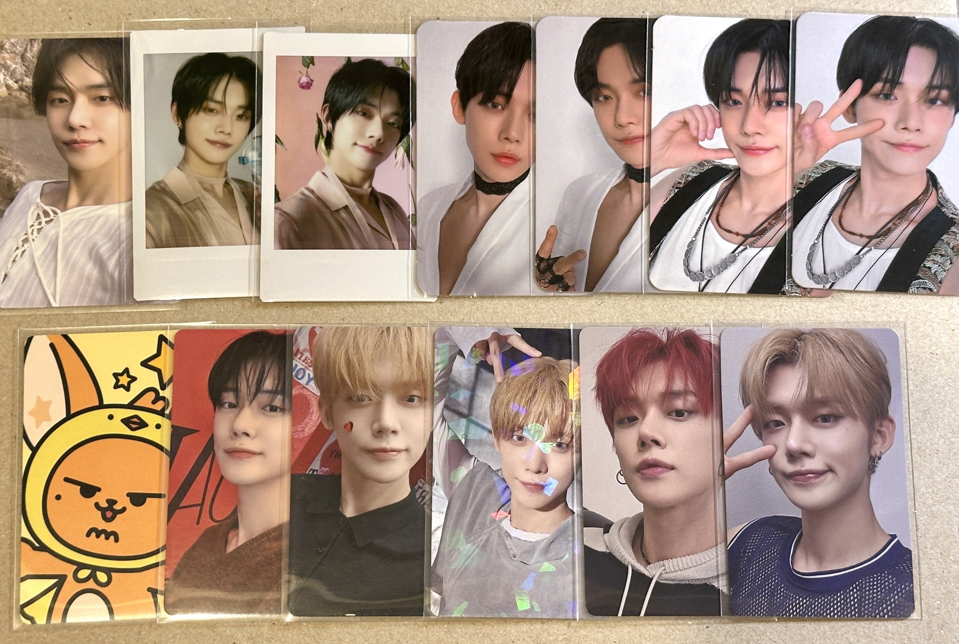 TXT 角巴兔 淡顏彩春+然竣卡盤