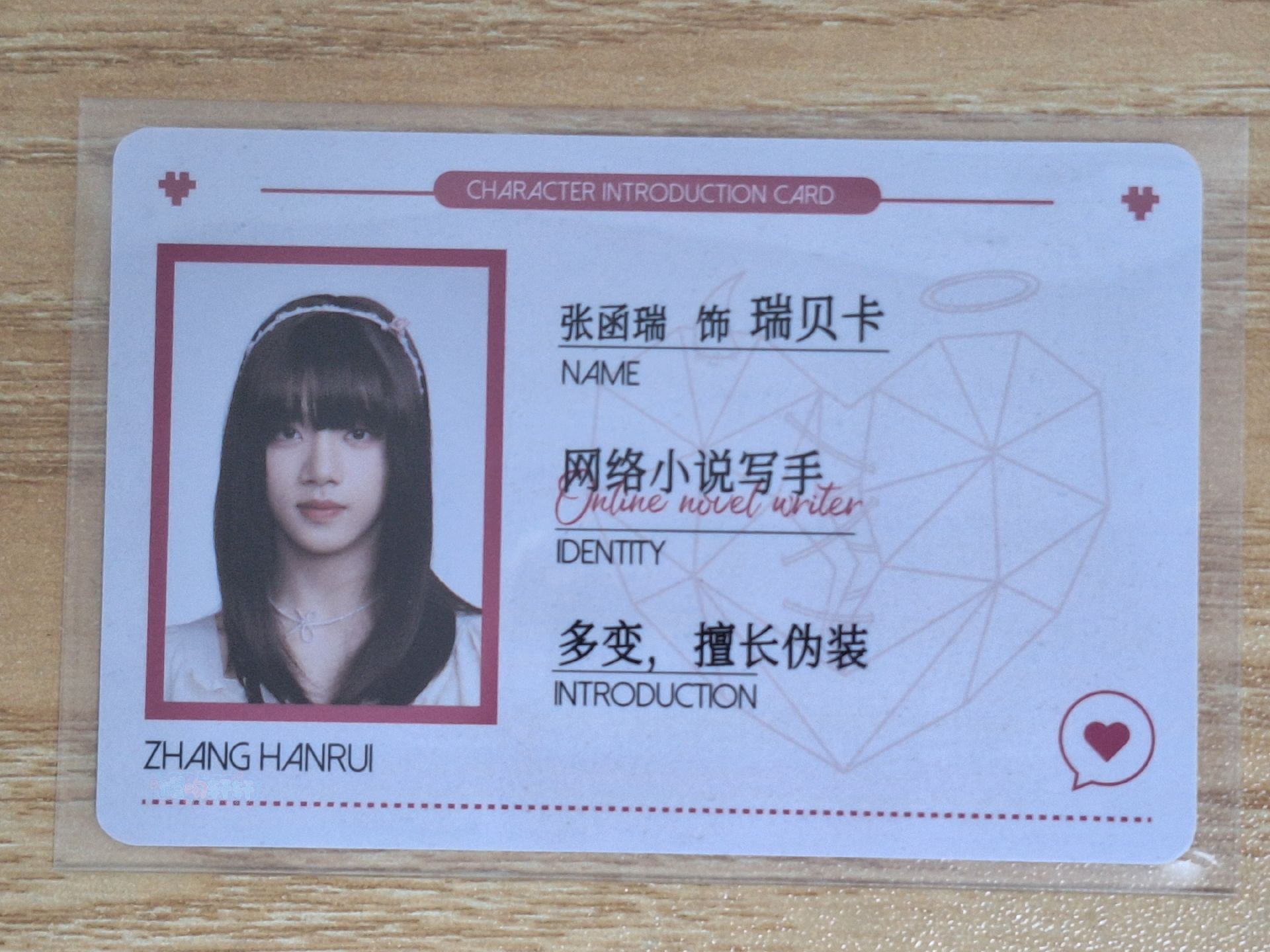 《危險的關係》張函瑞 ID卡