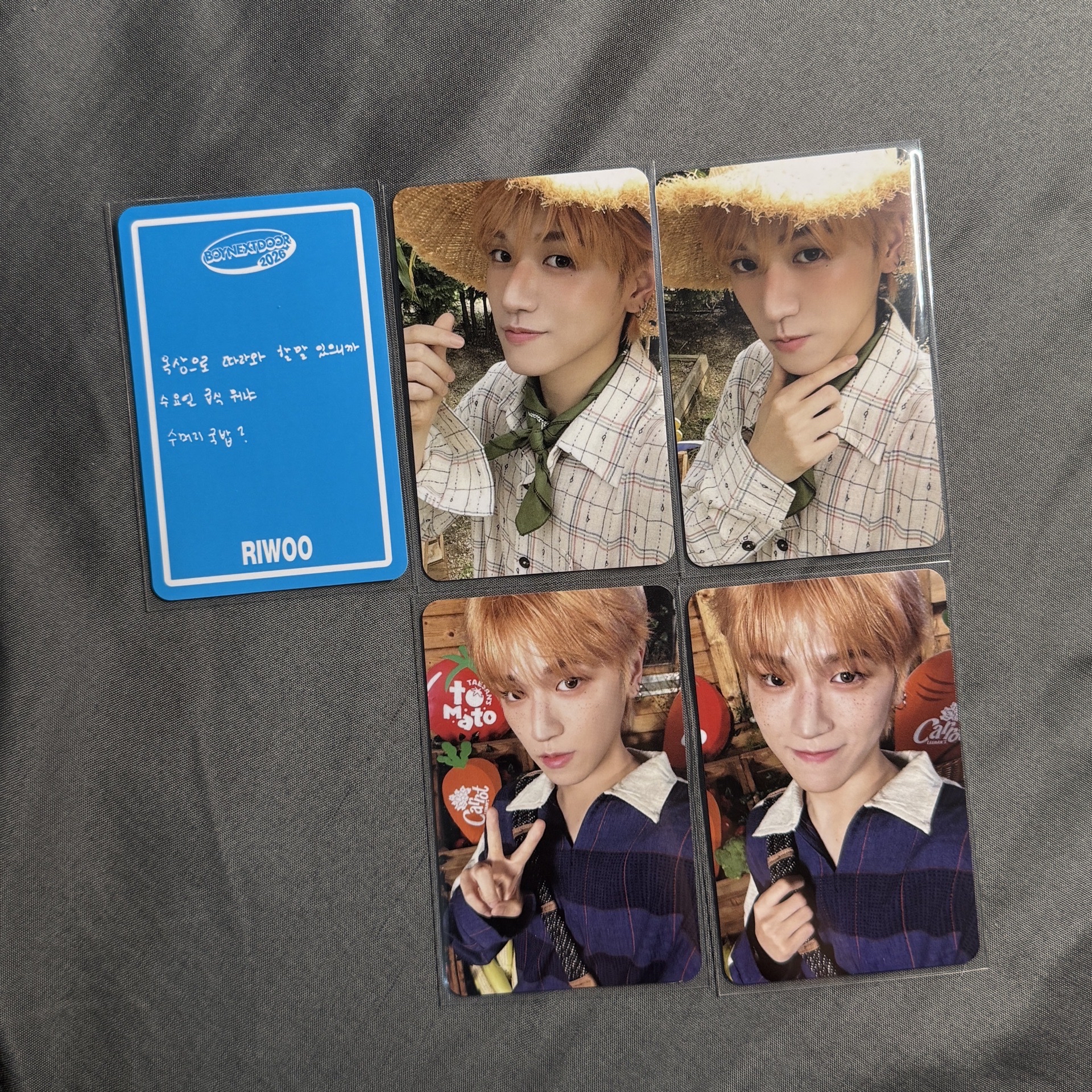 Boynextdoor 26年曆小卡+杯墊