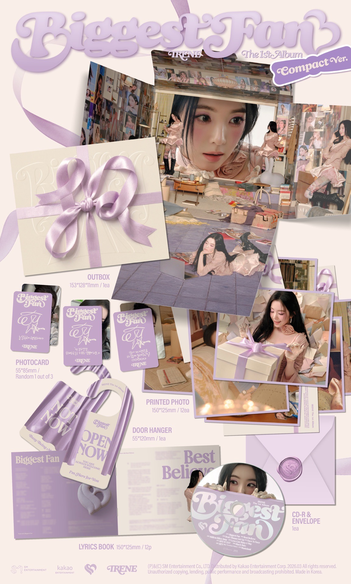 預購/ IRENE Biggest Fan正規未拆專compact ver.