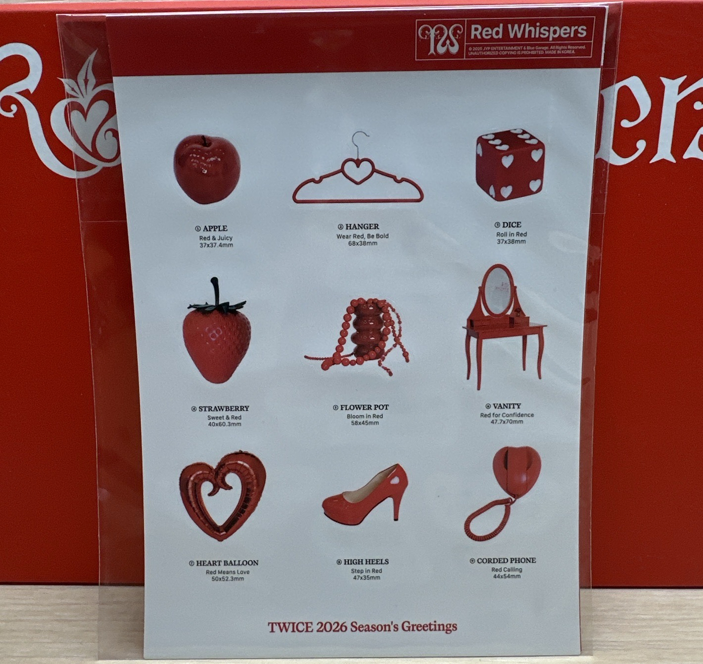 2026TWICE年曆 貼紙