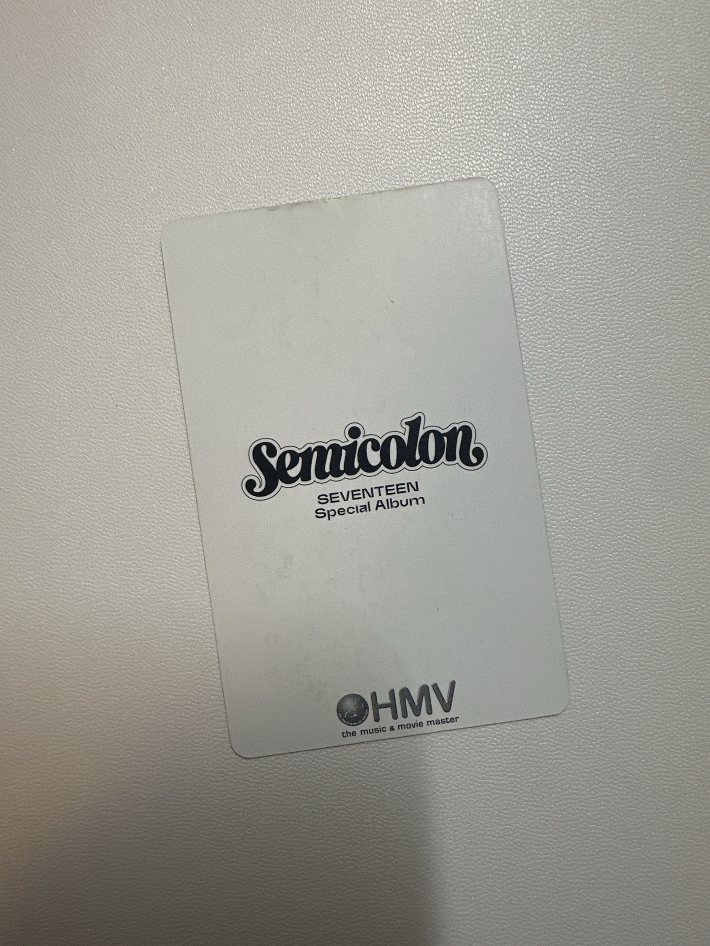 SEVENTEEN 特別二 HMV特典卡 淨漢