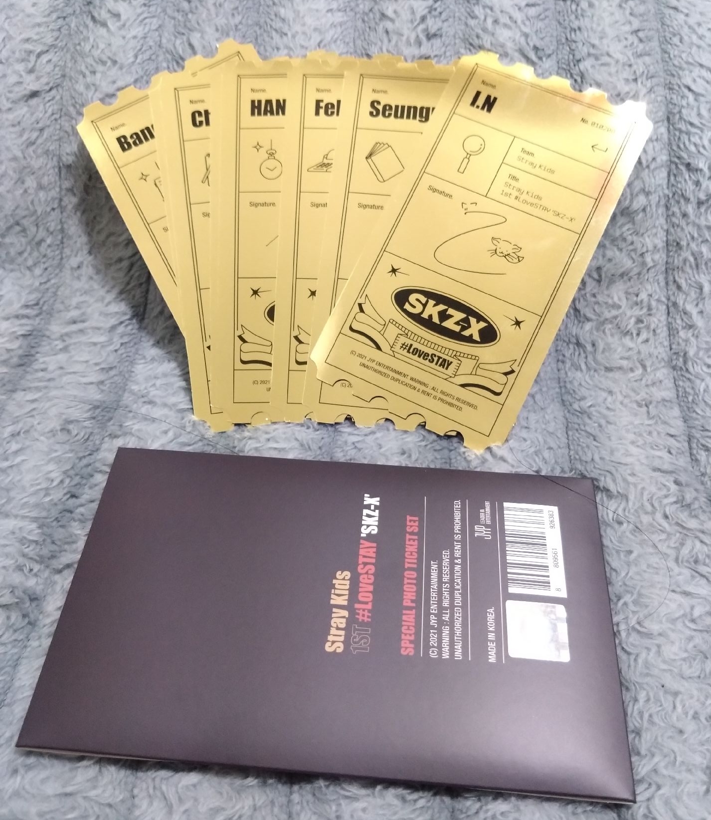  Stray kids |  Love stay 偵探大票卡 整套
