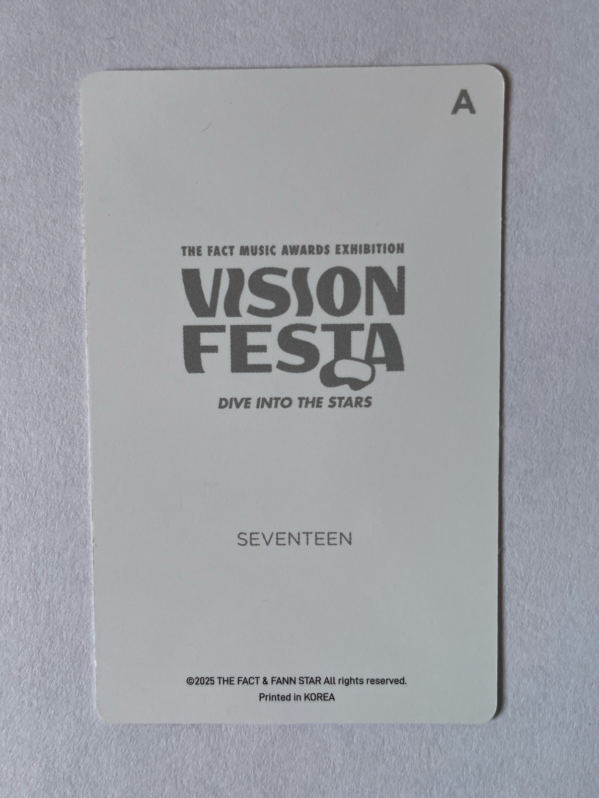 SEVENTEEN VISION FESTA101 小卡 DK
