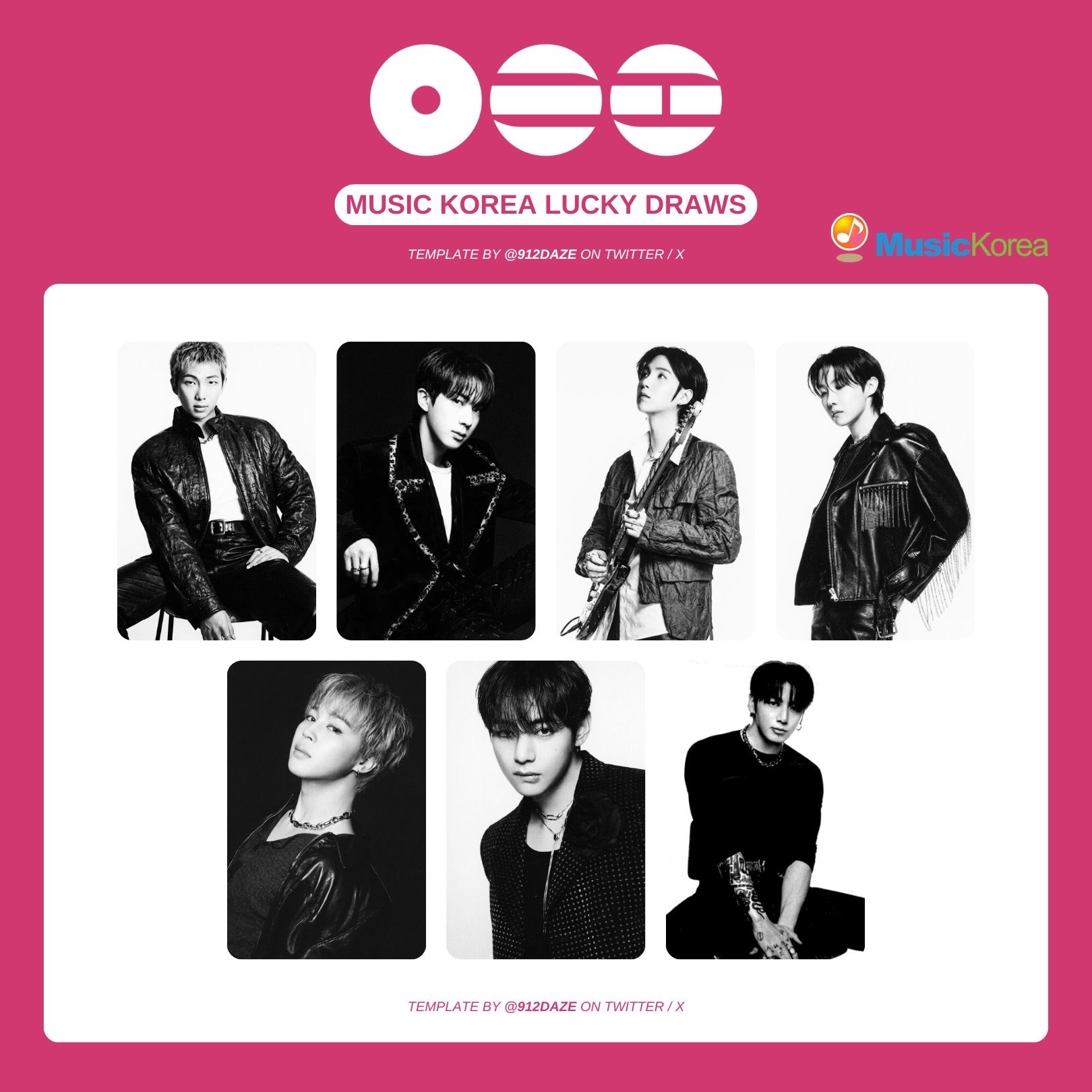 防彈少年團 BTS Music Korea線下小卡