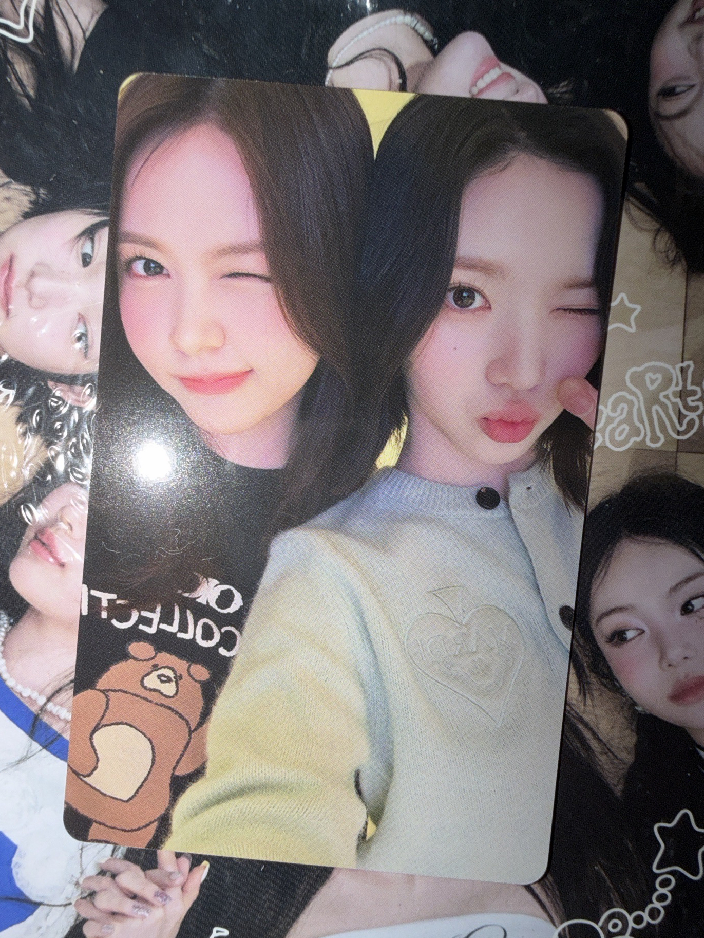 hearts2hearts carmen&jiwoo雙人卡 yzy簽售 