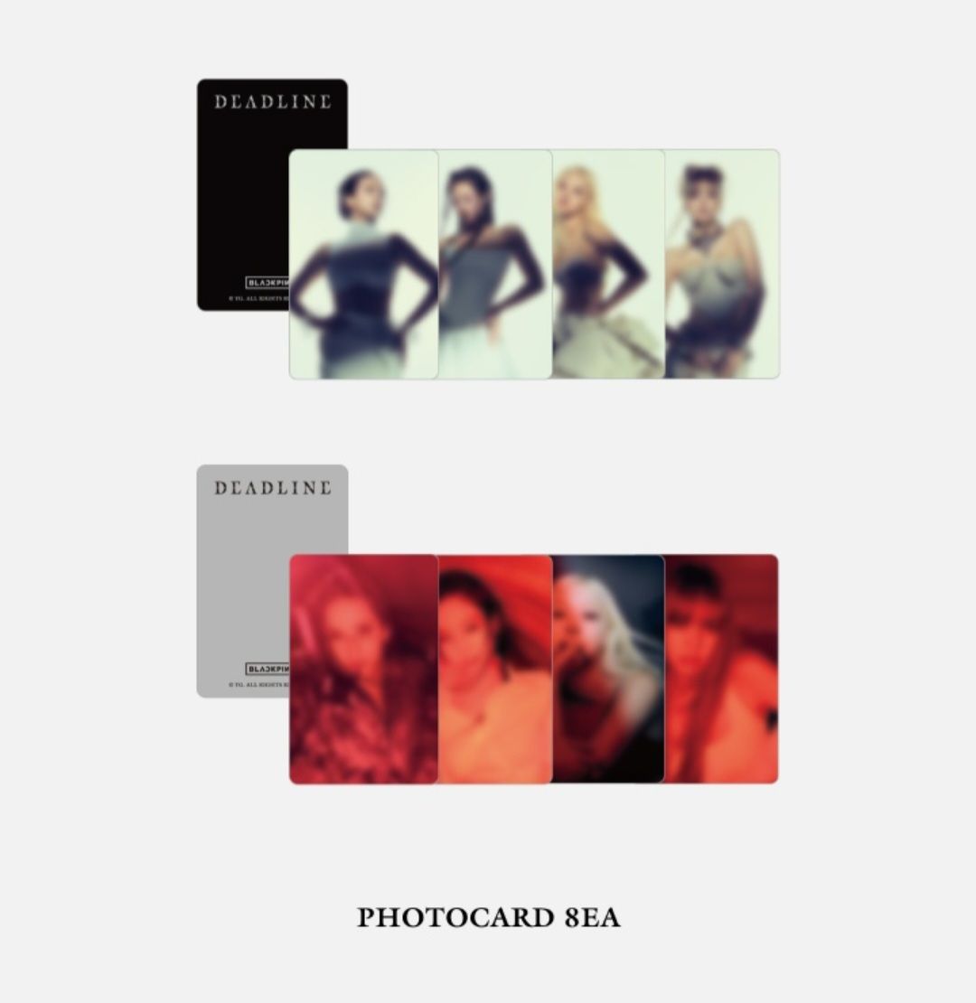Deadline與The show歌詞小卡套組