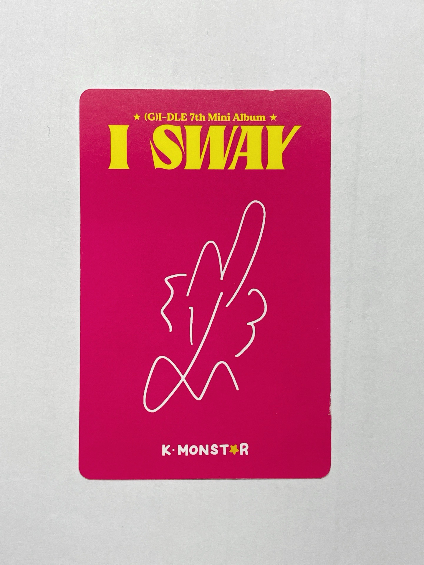 I SWAY km 簽售卡 台特-麵