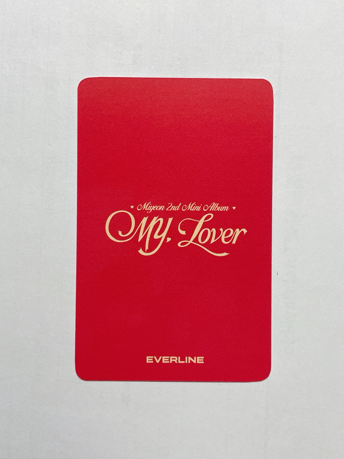 MY, Lover el SC 簽售卡 一套三張