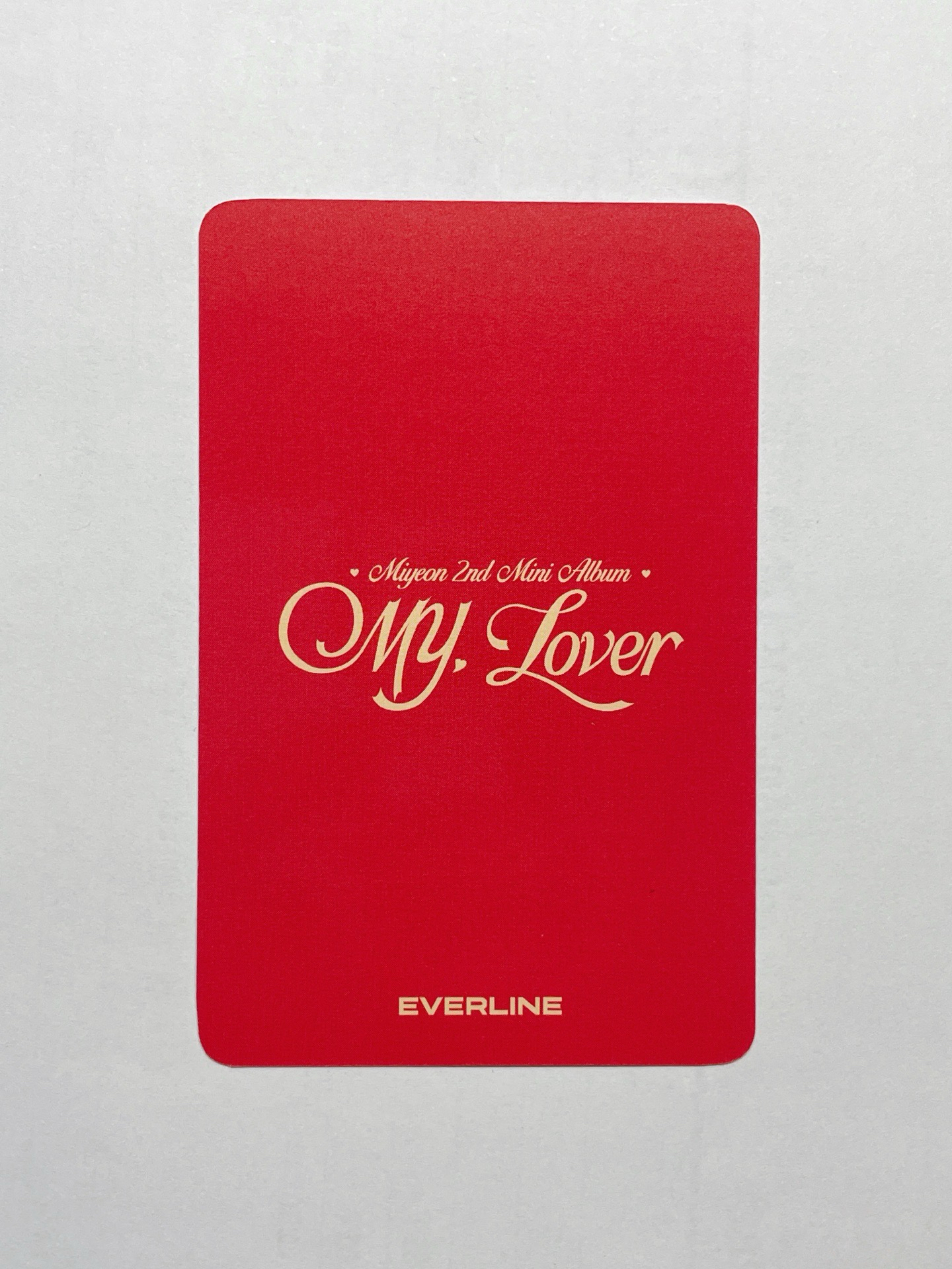 MY, Lover el SC 簽售卡 一套三張