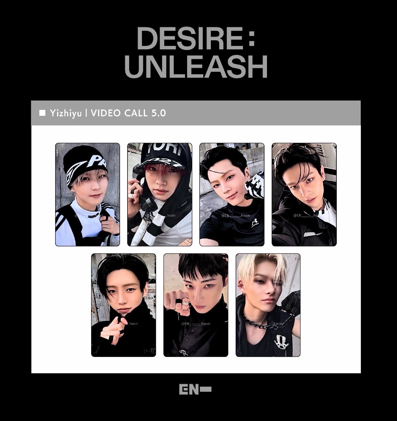 enhypen 迷六 yzy 視簽5.0 簽售卡 