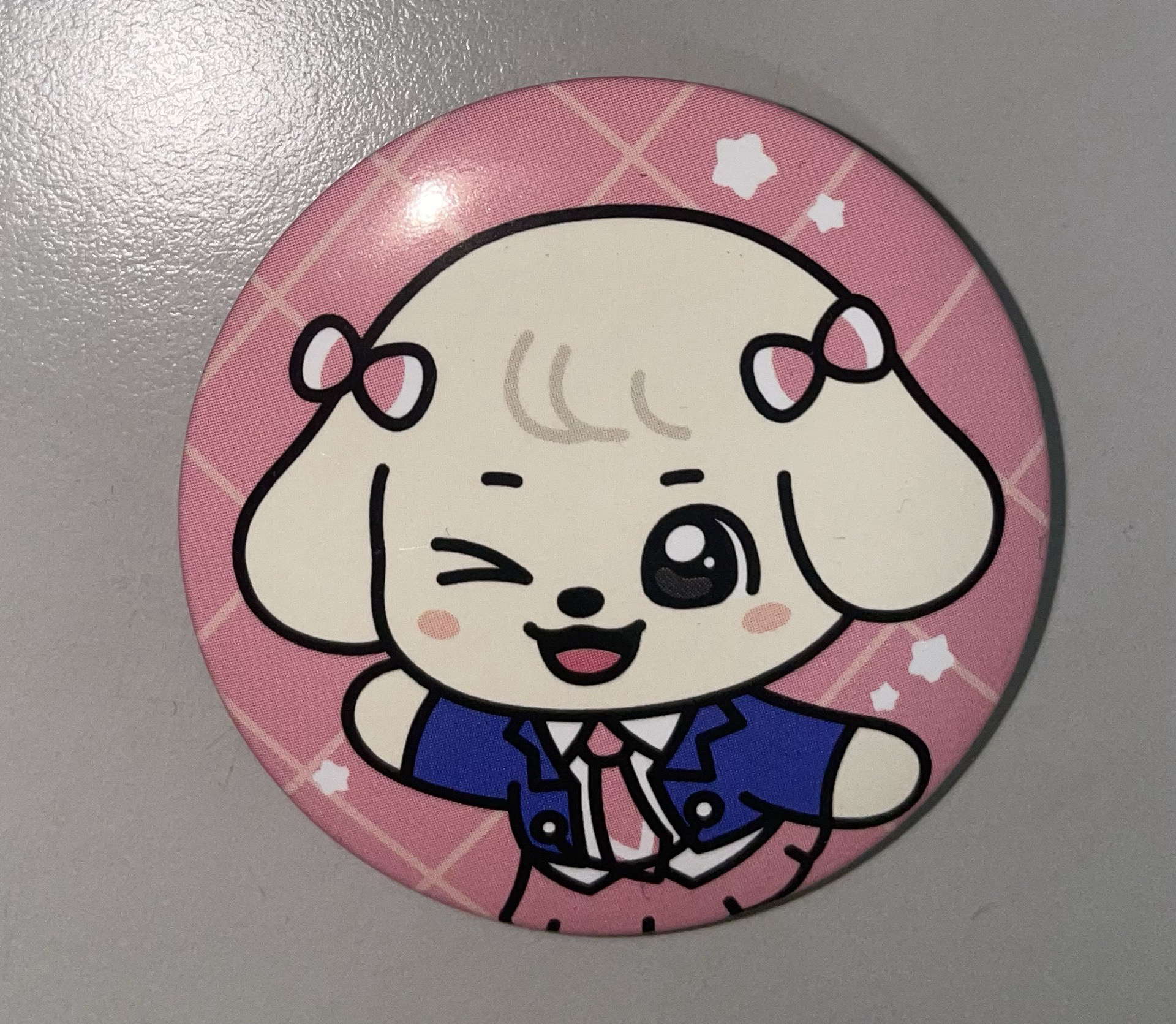 MINIVE SCHOOL IVE 康安幾 安狗狗徽章 