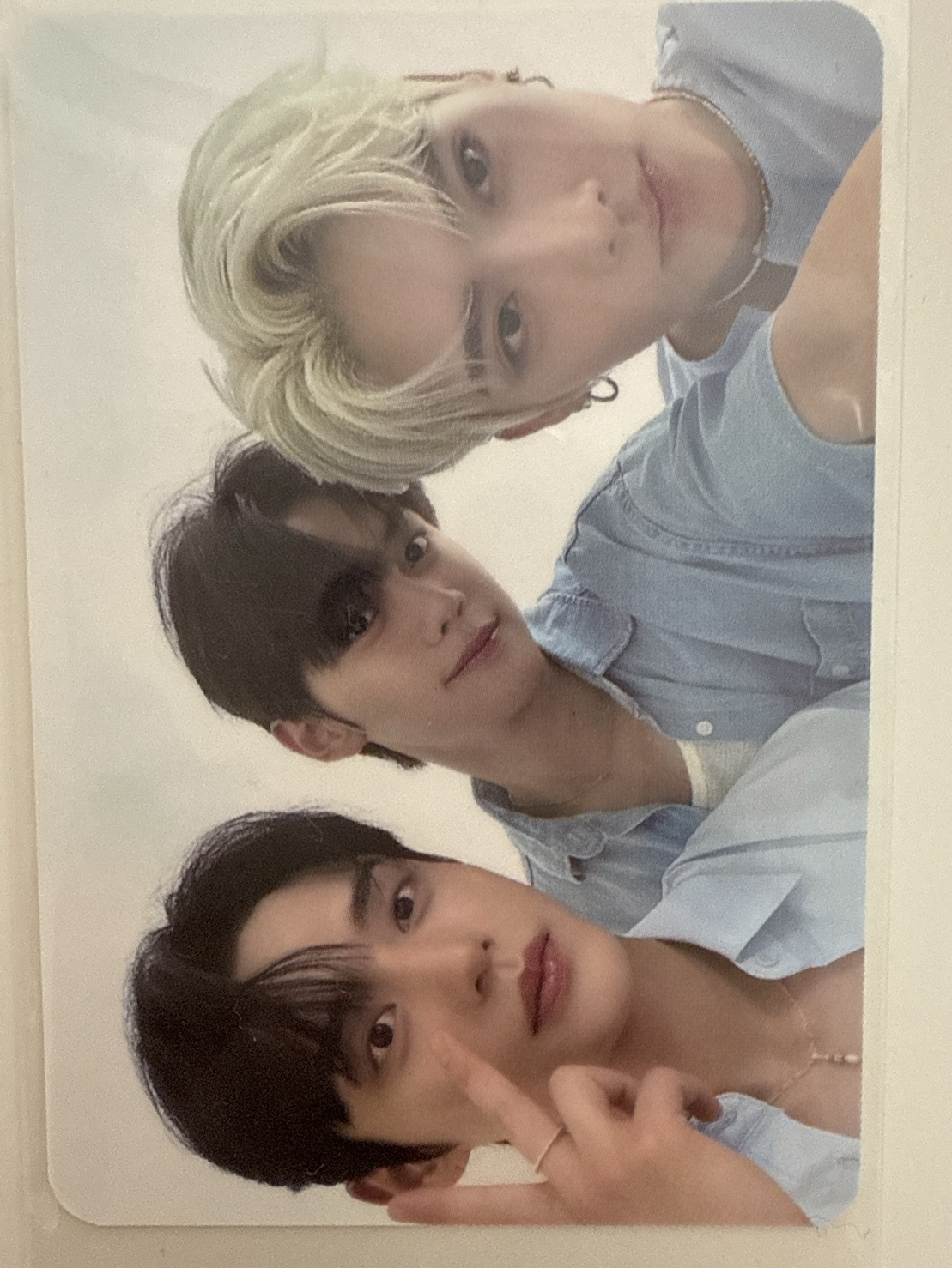 絕版大狗line藍襯衫 代言卡團卡