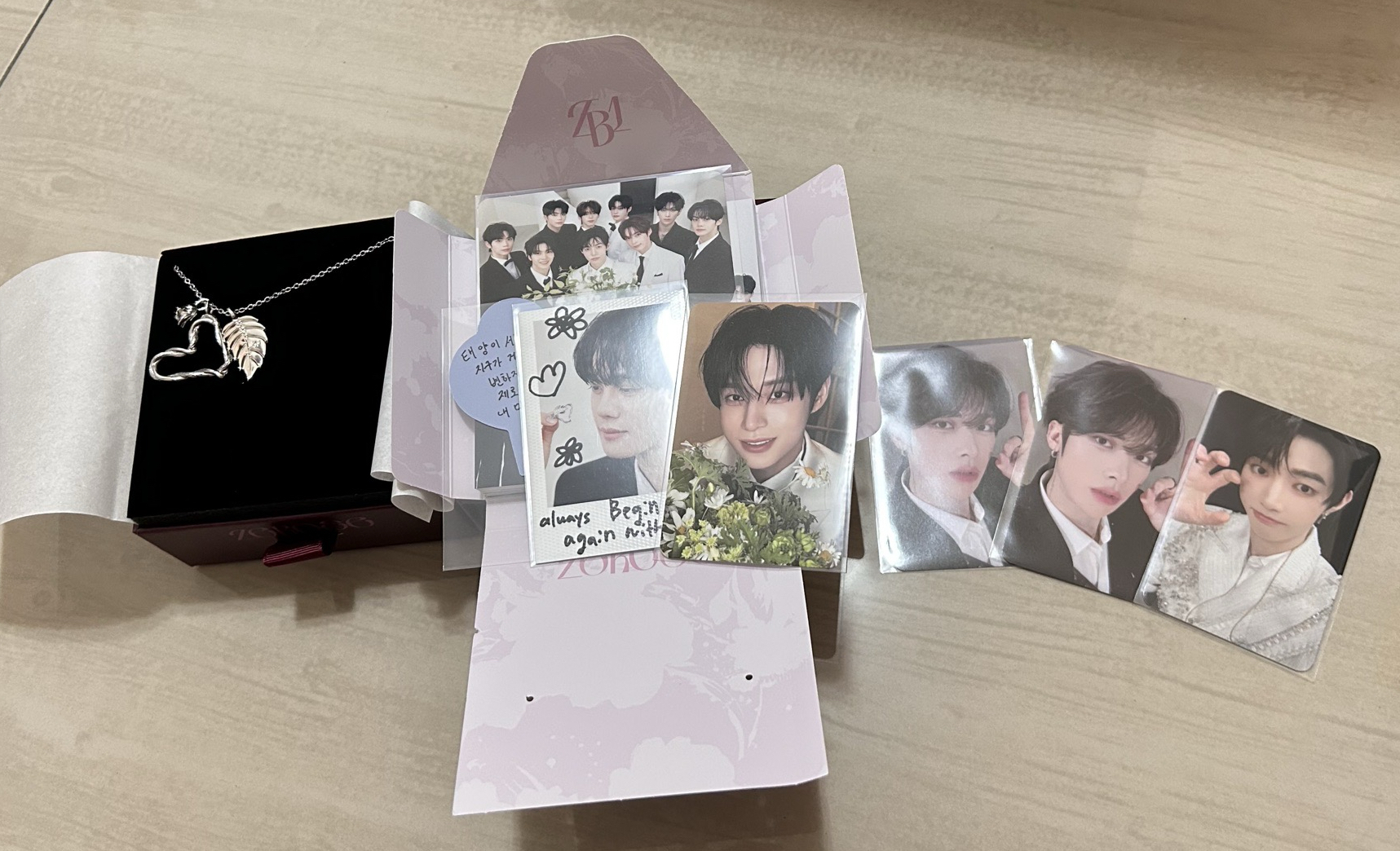 [𝐑𝐄-𝐅𝐋𝐎𝐖] 專輯 全專 項鍊+奎拍立得+旭鑰匙+雄小卡 PC特典銳*2 SW特典昊