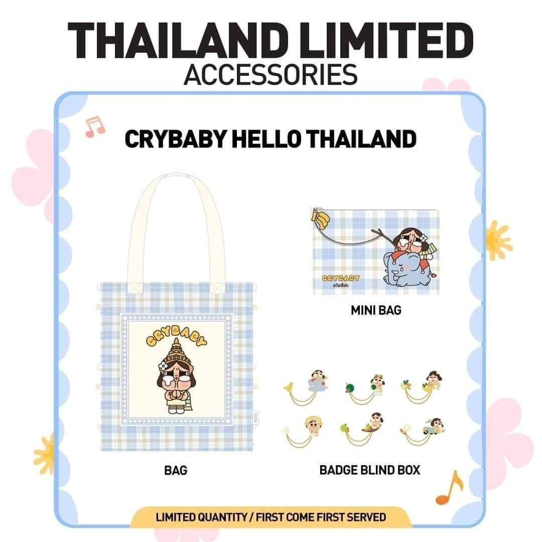 泰國泡泡馬特CRYBABY HELLO THAILAND托特包