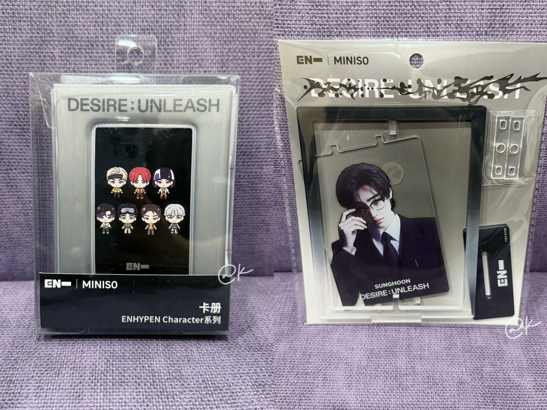 現貨🖤MINISO聯名 成訓立牌+卡冊
