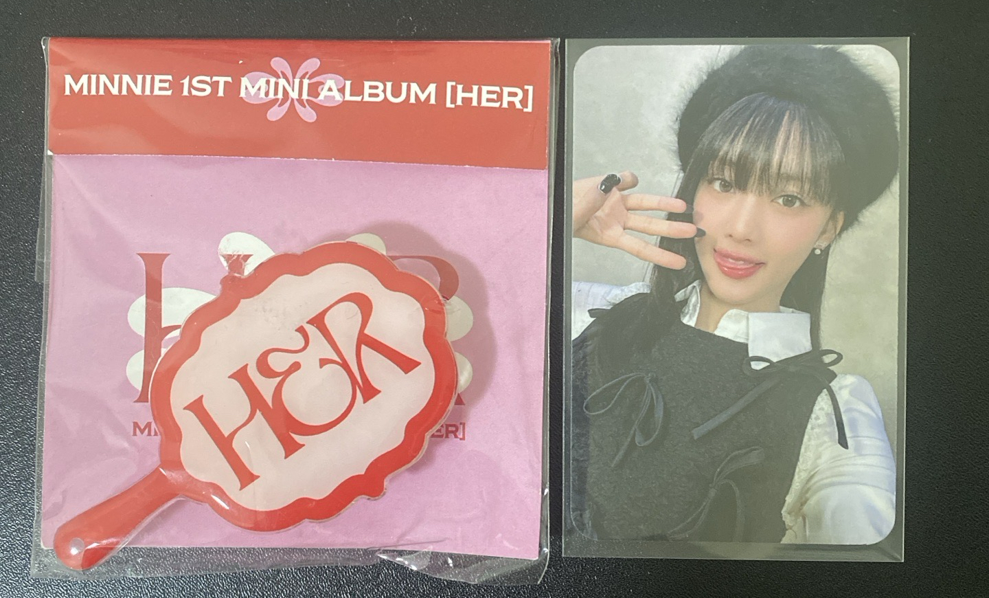 Minnie 【HER】快閃 手機支架含卡