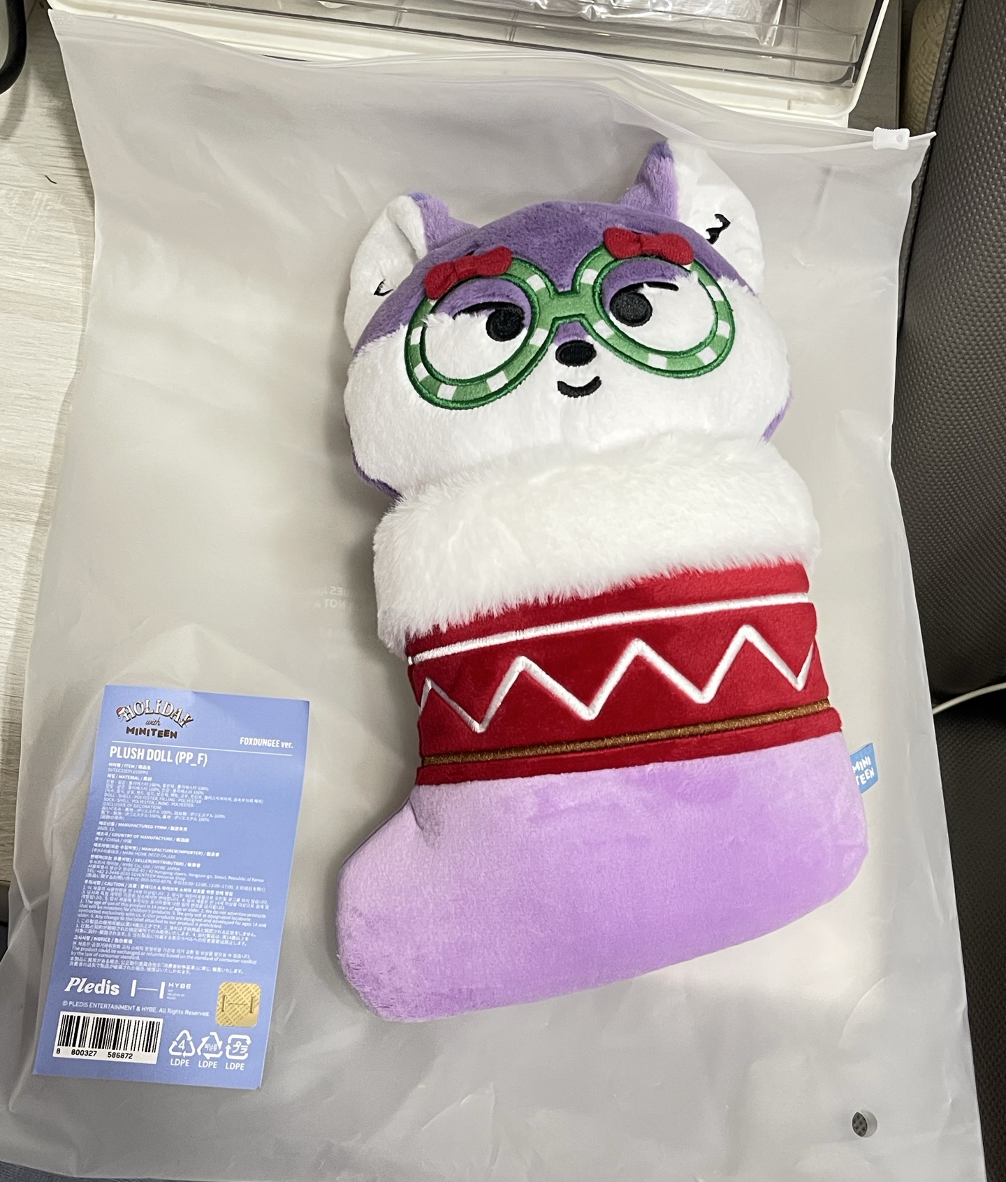 圓 聖誕站娃