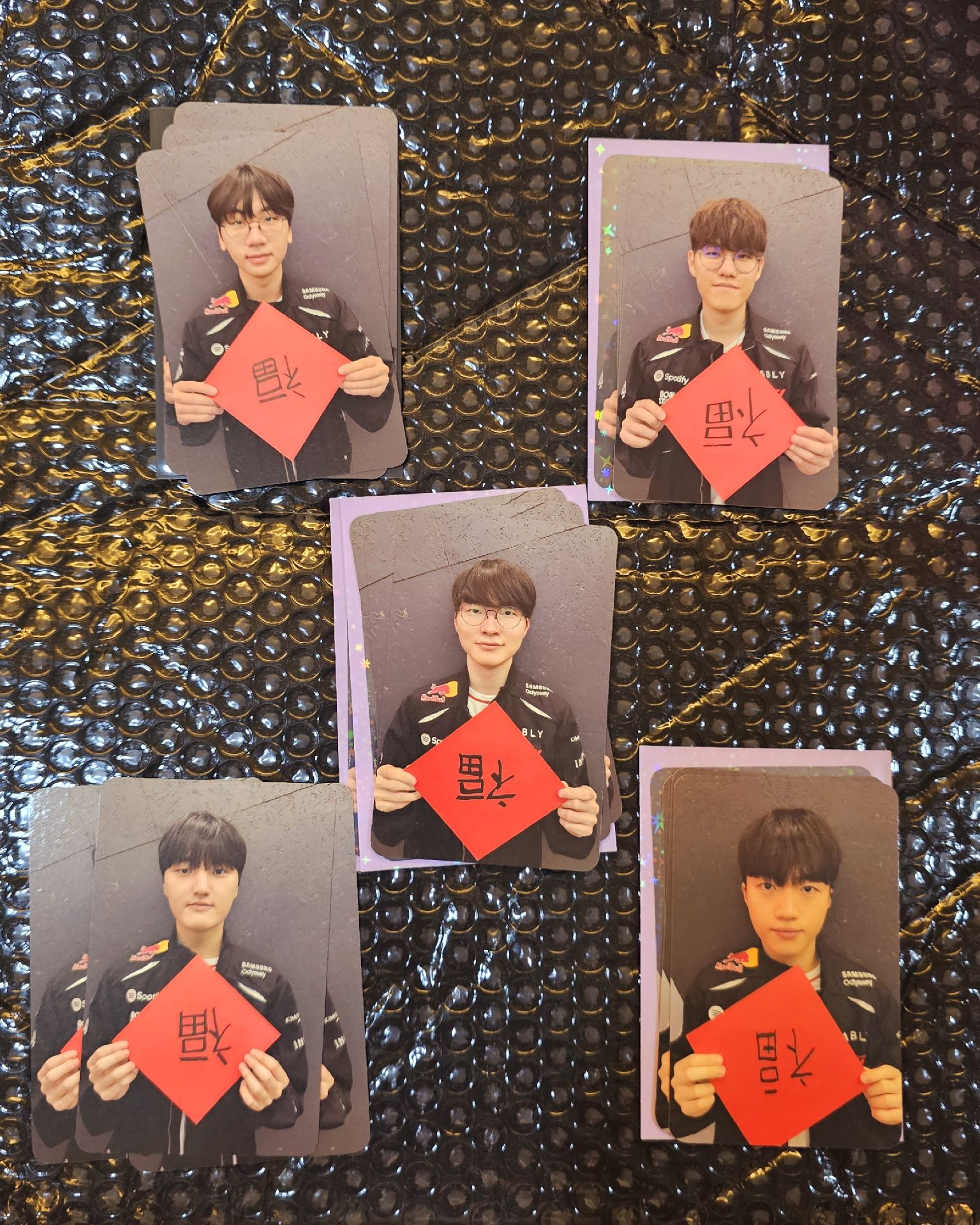 現貨 天貓限定福字卡 全員都有 Doran Oner Faker Peyz Keria 