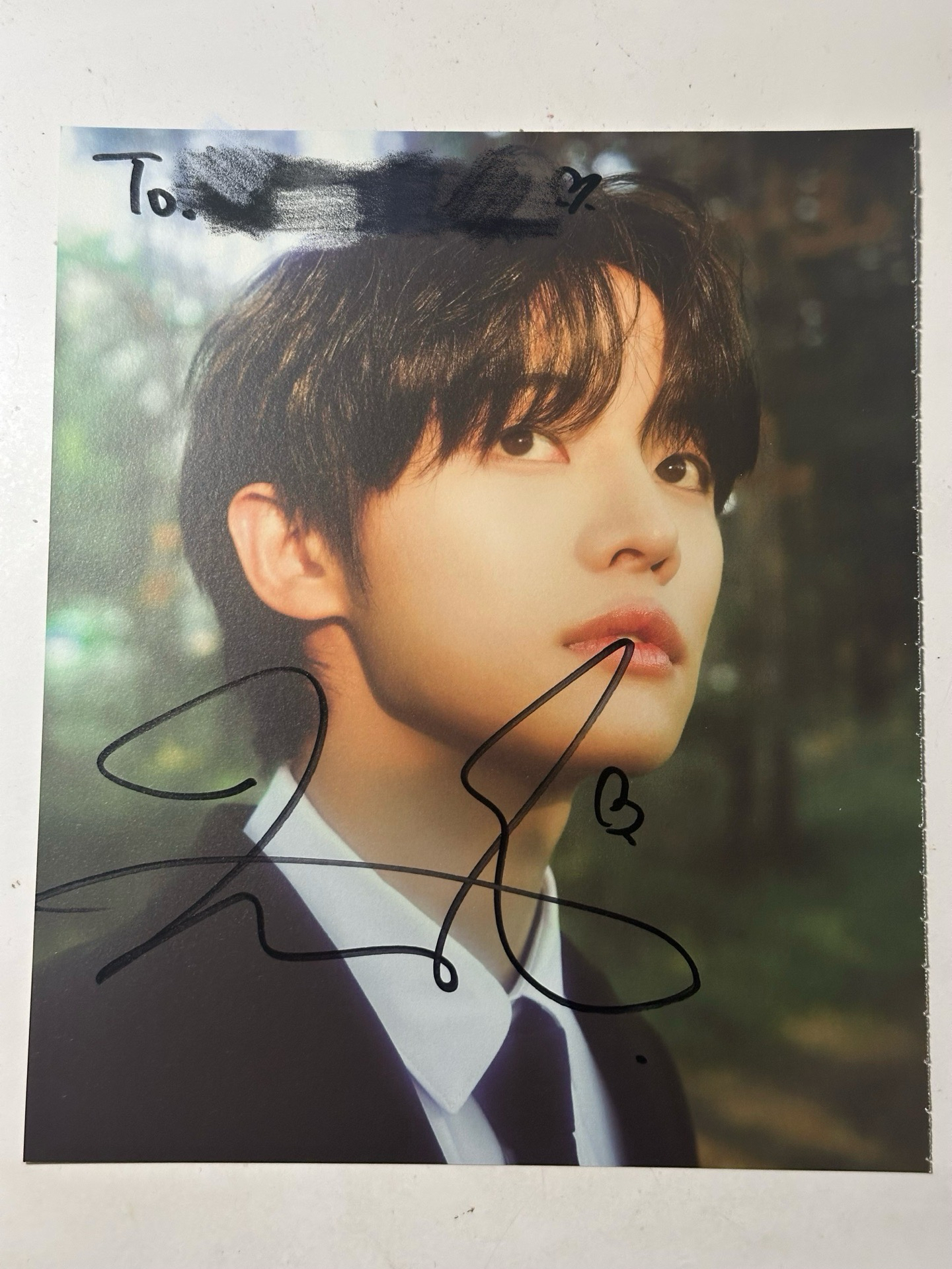 close your eyes 親簽 明信片 撕頁